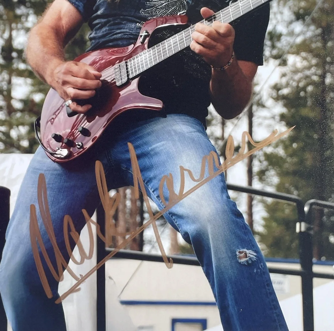 Mark Farner Authentic Hand Signed 8x10 Photo Musician Grand Funk Railroad, изображение 2