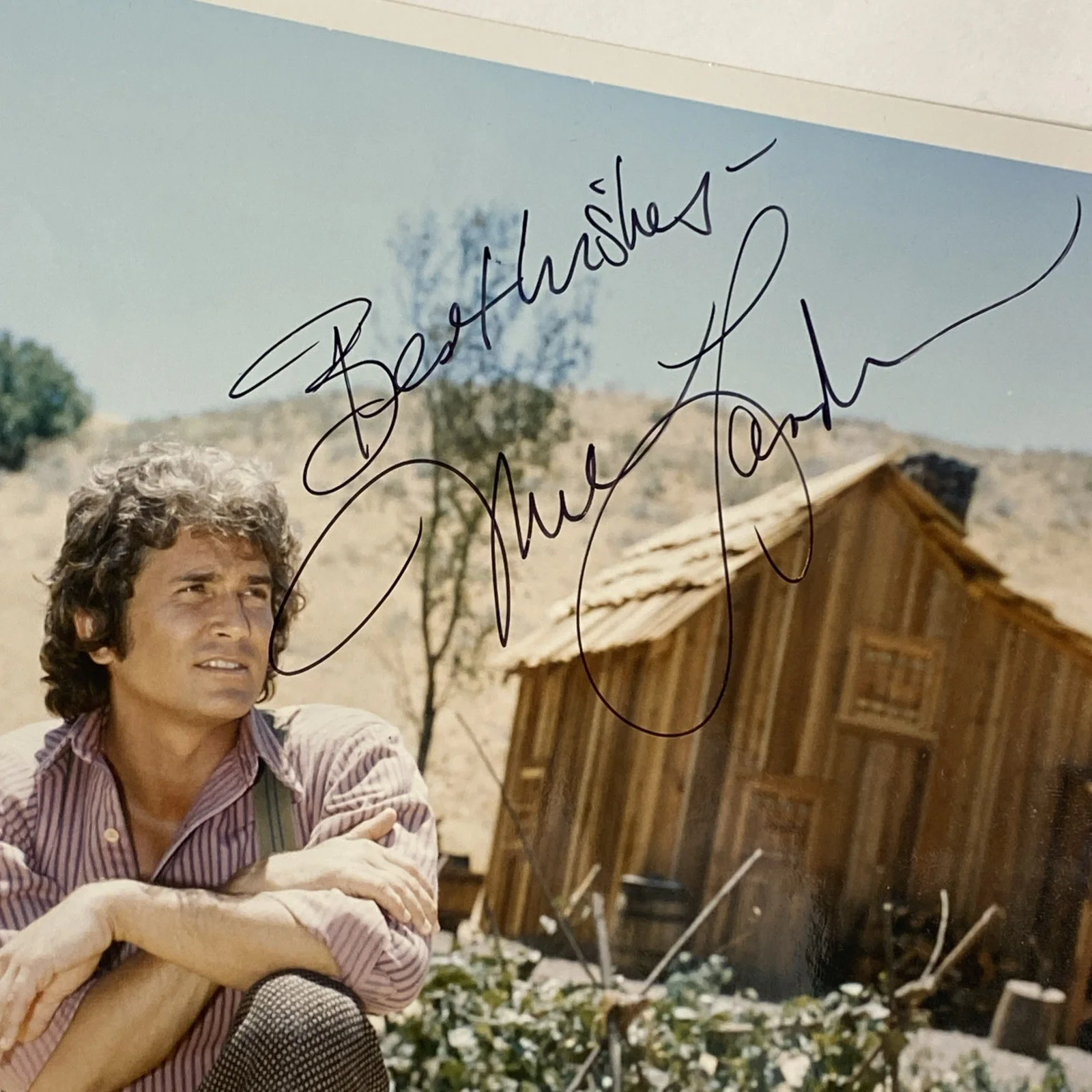 Michael Landon — Official MICHAEL LANDON Little House on Prairie HAND SIGNED 8 x 10 Photo COA LOA, изображение 3