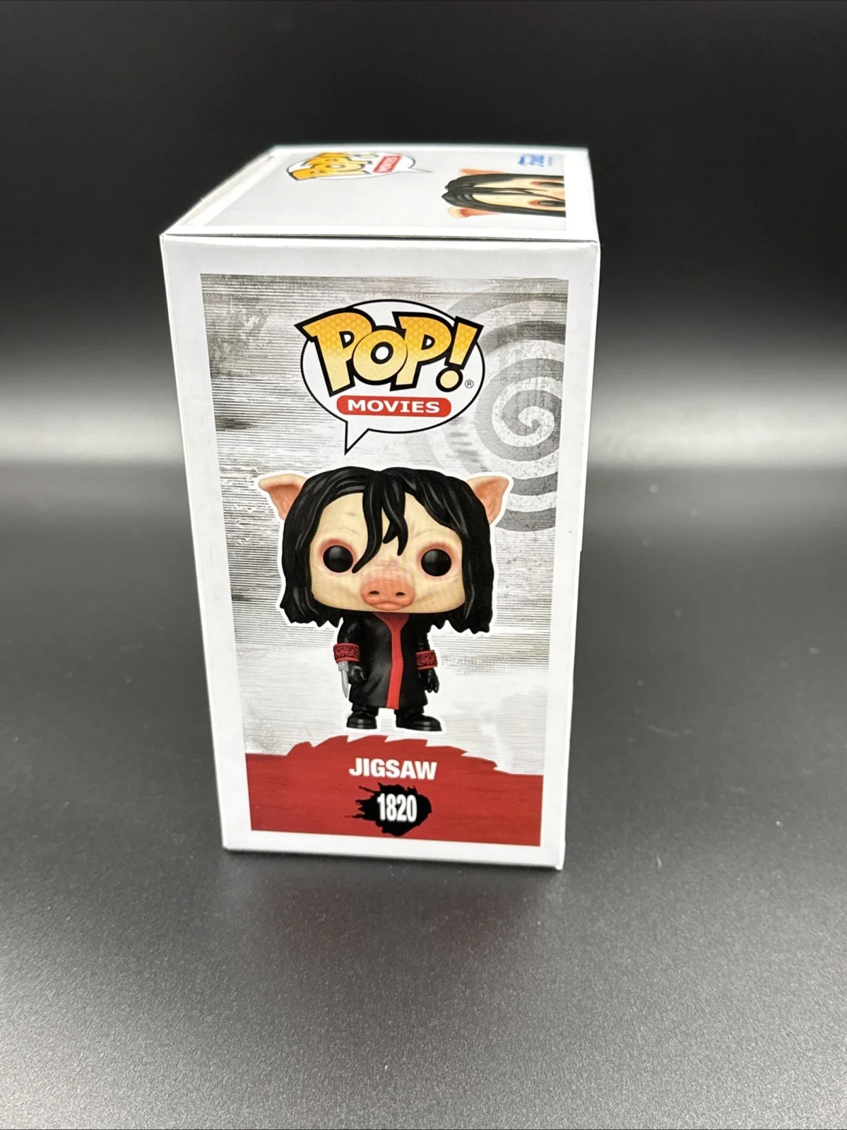 TOBIN BELL — TOBIN BELL & DARREN LYNN BOUSMAN DUEL SIGNED SAW JIGSAW CHASE FUNKO POP 1820 JSA, изображение 3