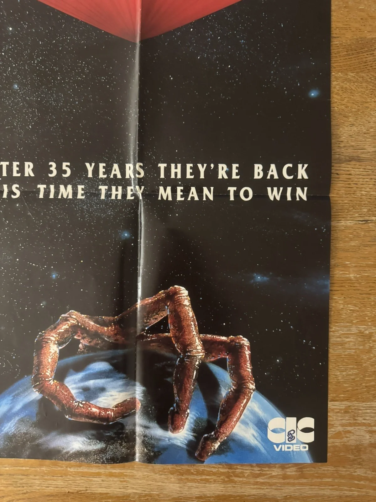 War of the worlds TV series rare Original Video Shop VHS Poster 1988, изображение 4