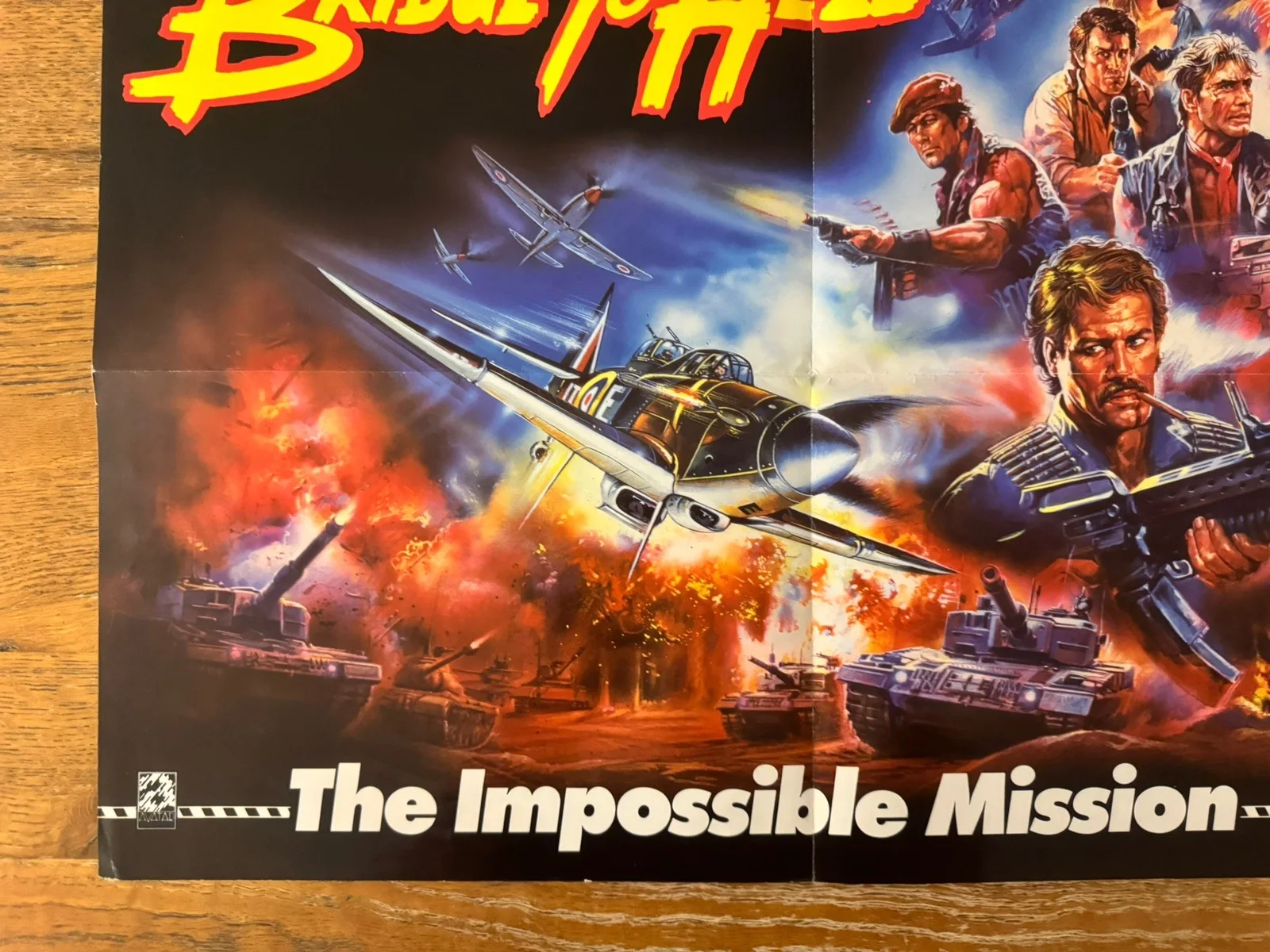 Bridge to Hell rare Original Video Shop VHS Poster 1986, изображение 2