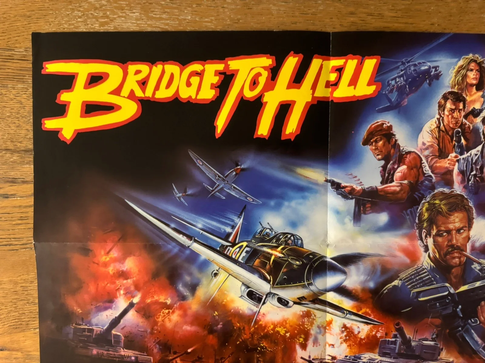 Bridge to Hell rare Original Video Shop VHS Poster 1986, изображение 5