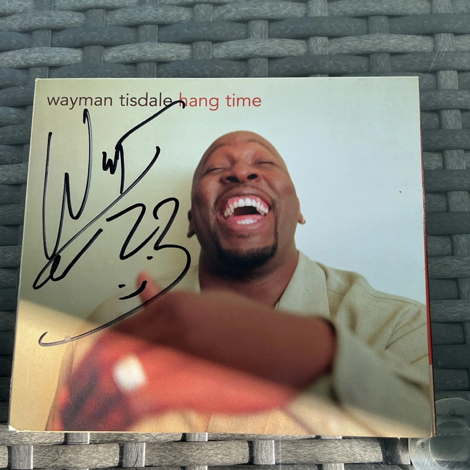 Wayman Tisdale "Hang Time" Signed CD & Booklet - Music, image 2