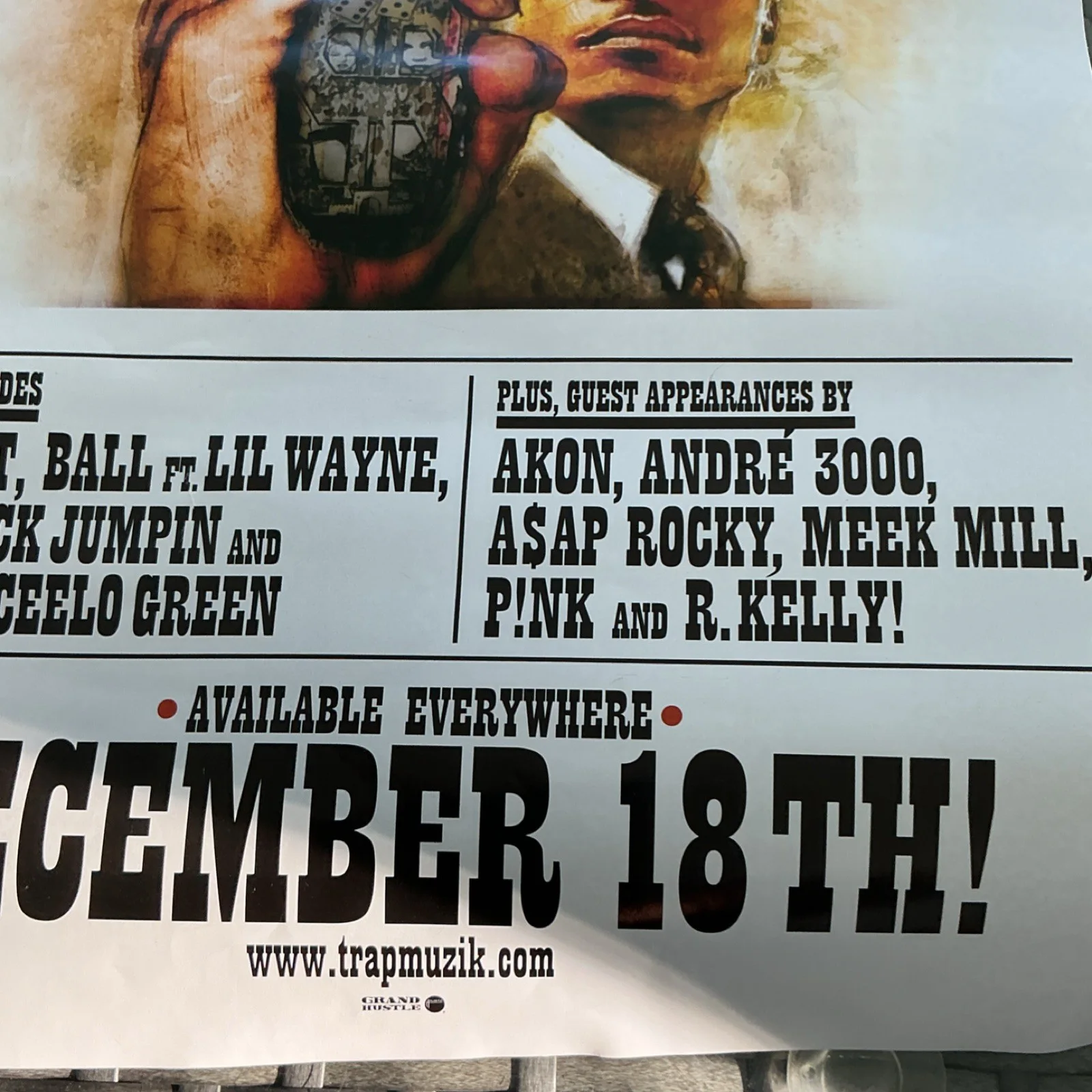 T.I. Trouble Man: Heavy Is the Head Signed Promo Poster, Original Music, изображение 3