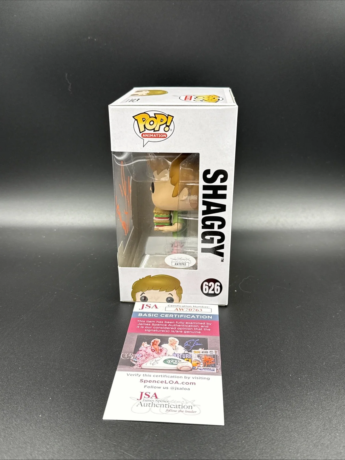 Matthew Lillard — FUNKO POP! Matthew Lillard Shaggy #150 Signed Autograph INSCRIBED JSA COA Zoinks, image 4