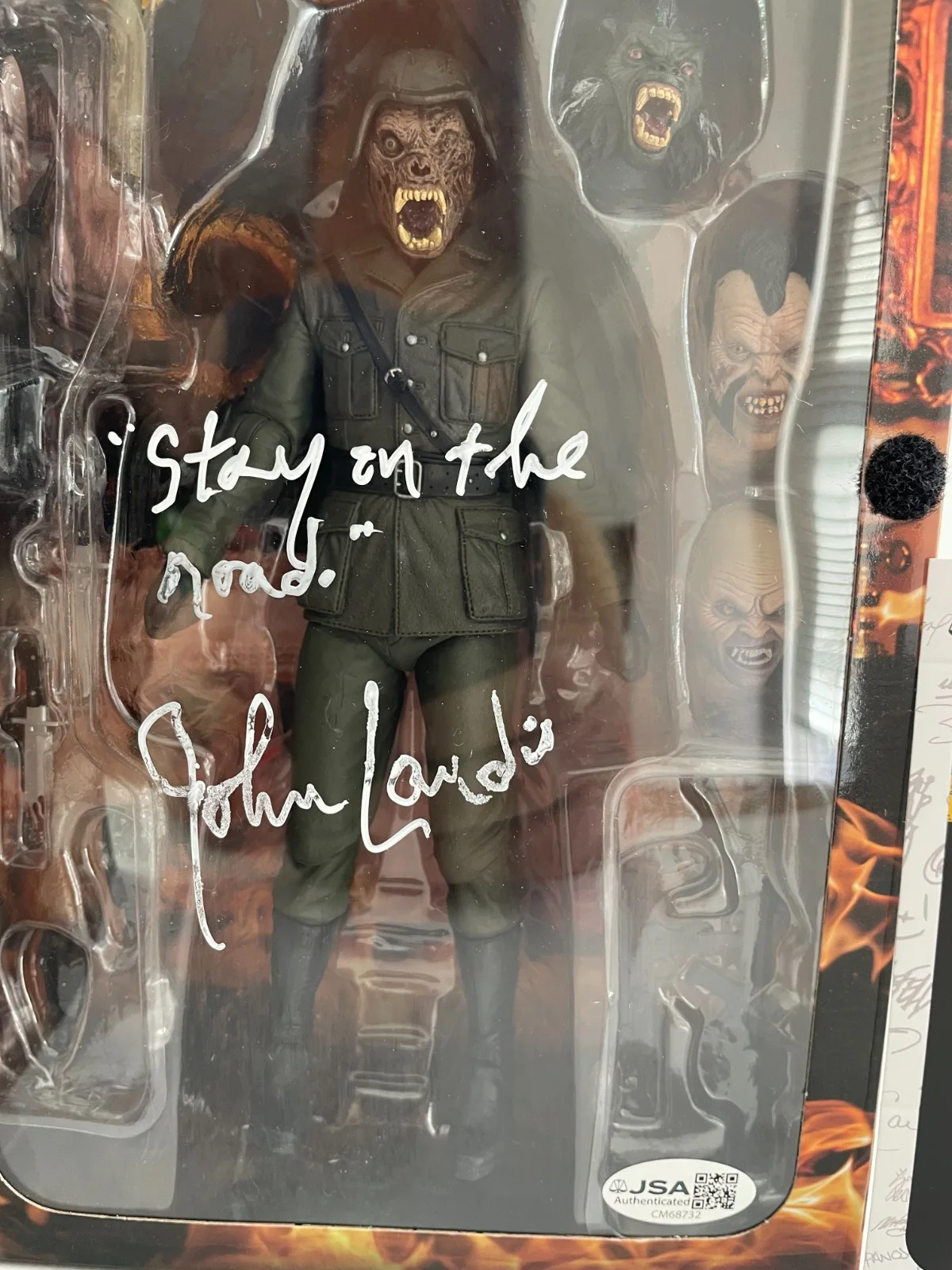 John Landis — John Landis Signed An American Werewolf Nightmare Demons NECA Figure JSA COA, изображение 2