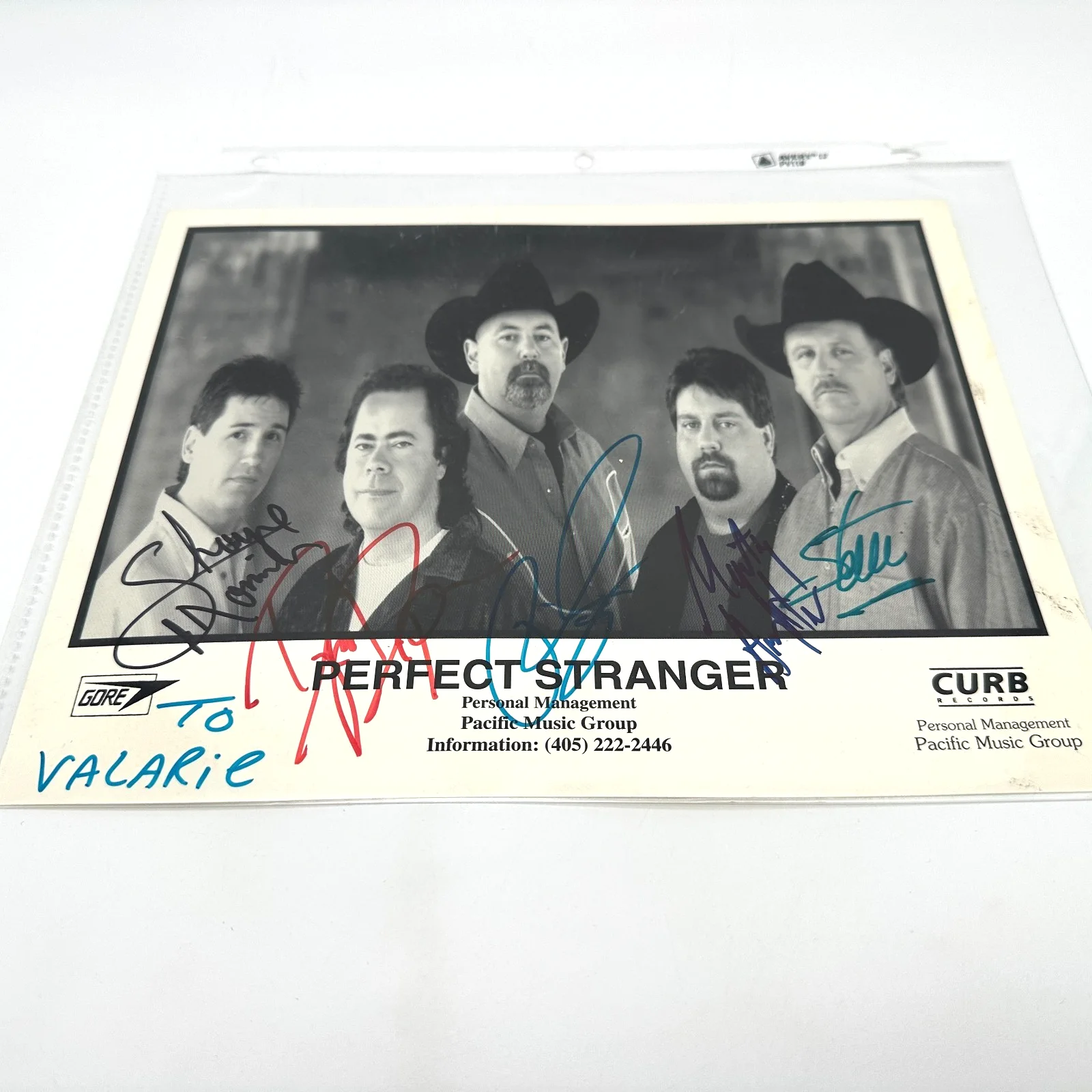 Perfect Stranger Signed 8x10 Band Promo Photo Autographed Country Group Curb CS1, image 2
