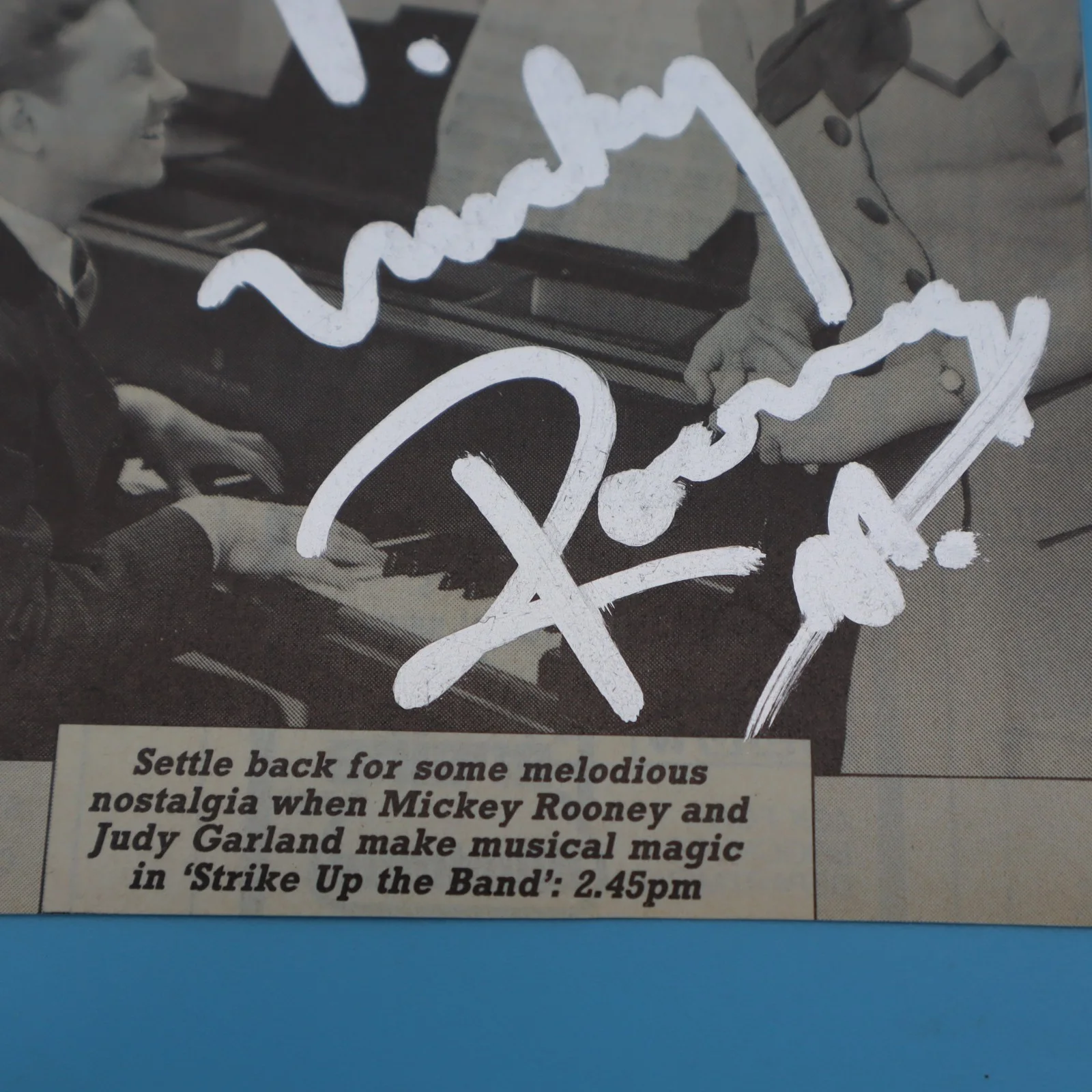 MICKEY ROONEY academy award winner actor 1920-2014 Signed AUTO MAGAZINE PIC #2, image 2