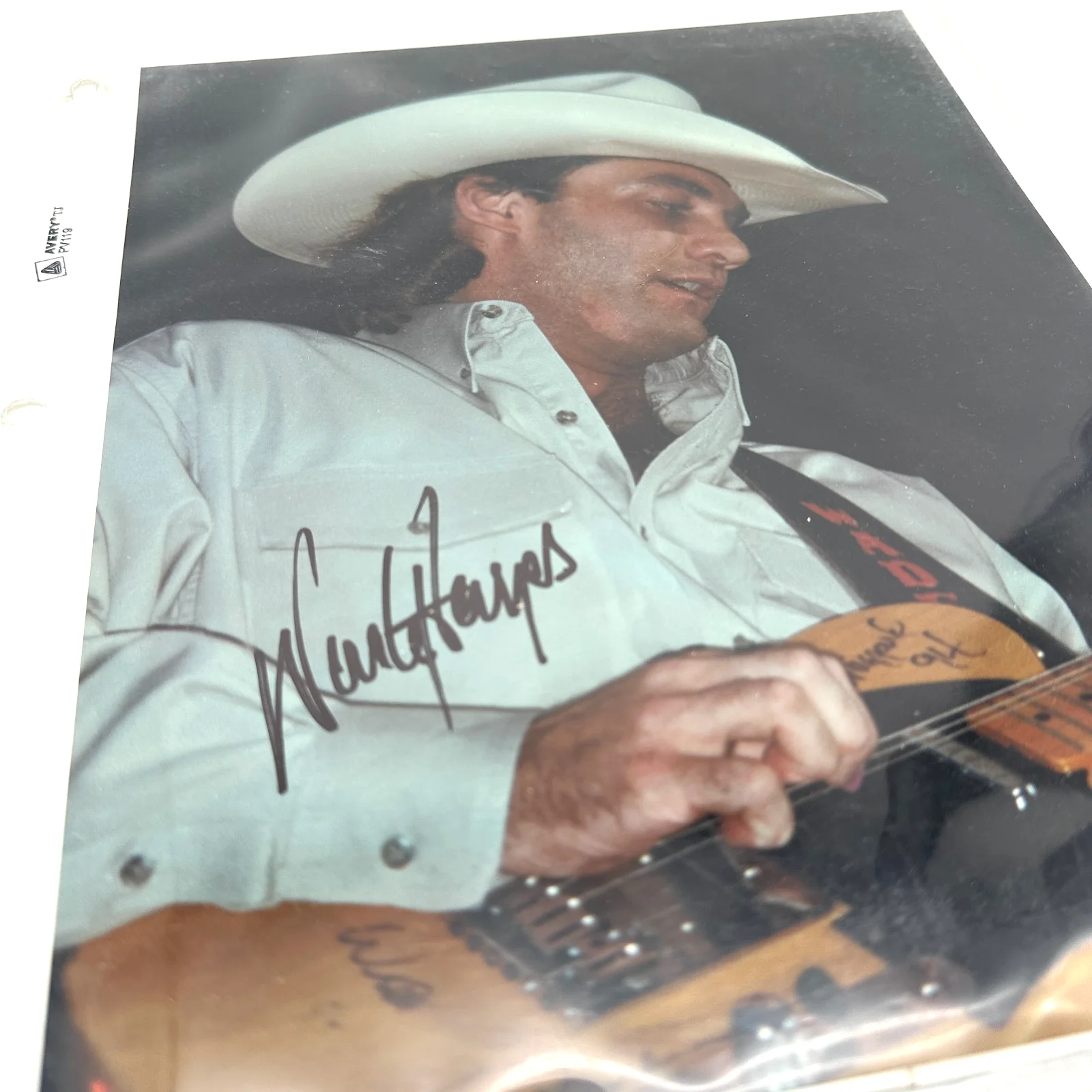 Wade Hayes Signed Original Color Performance Photo Country Guitarist Rare [CS1], изображение 2