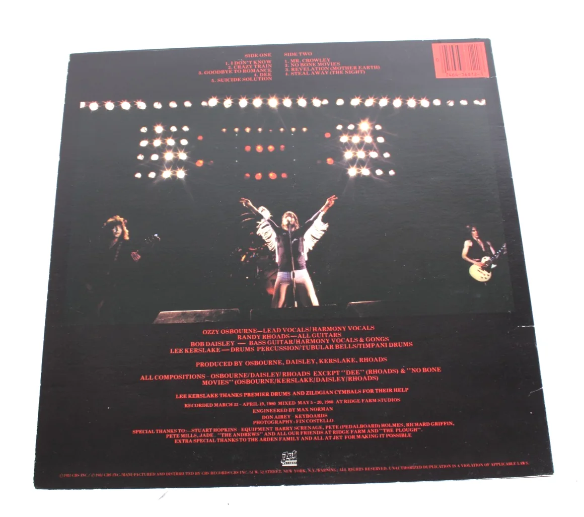 Ozzy Osbourne Blizzard Of OZ Signed Autographed Vinyl Record, image 4
