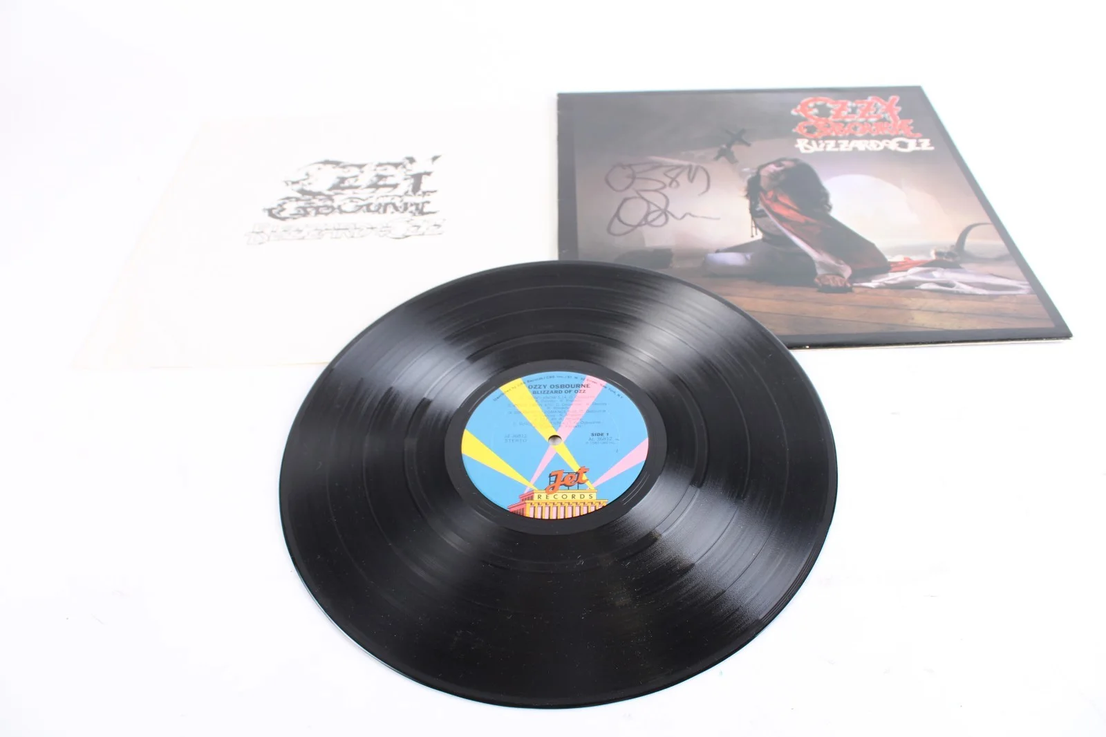 Ozzy Osbourne Blizzard Of OZ Signed Autographed Vinyl Record, image 5