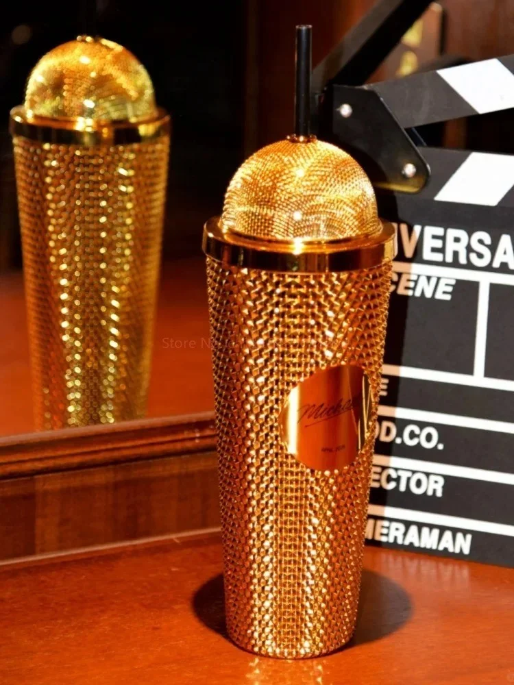 Michael Jackson Movie Gold~Black Microphone Cup Tumbler Cinema Exclusive, изображение 3
