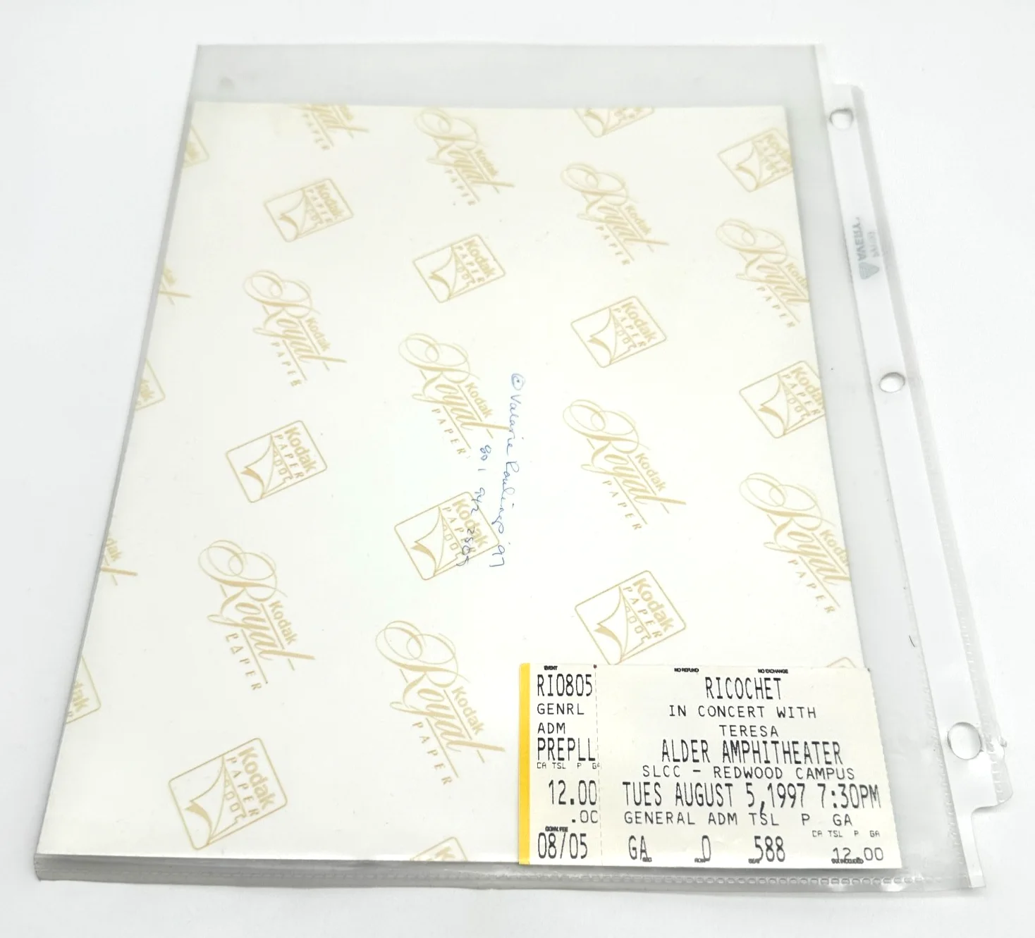 Ricochet Signed 8x10 Concert Photo w Ticket Stub 1997 Country Band Auto [CS1], изображение 3
