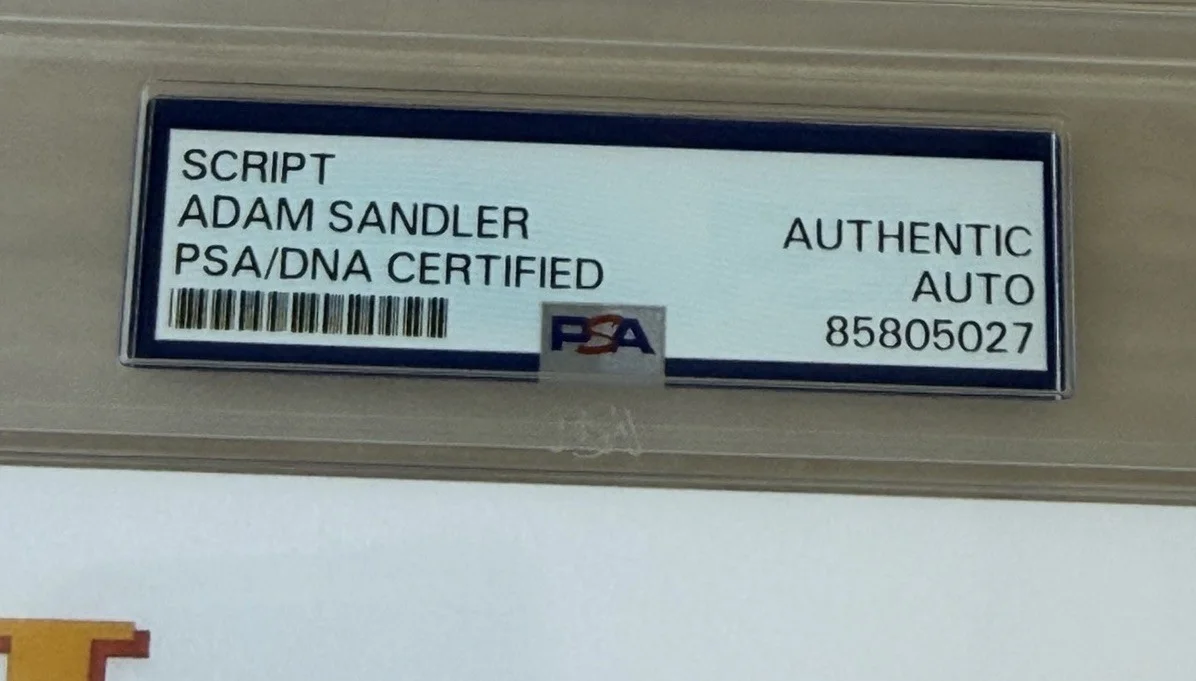 Adam Sandler — Adam Sandler Signed Happy Gilmore Movie Script PSA/DNA AUTO ENCAPSULATED, image 2