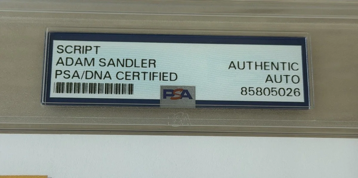 Adam Sandler — Adam Sandler Signed Happy Gilmore Movie Script PSA/DNA AUTO ENCAPSULATED, image 2