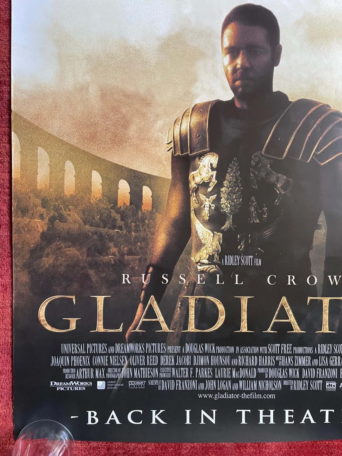 GLADIATOR (2000) Original UK One Sheet Movie Poster Russell Crow, Ridley Scott, изображение 4