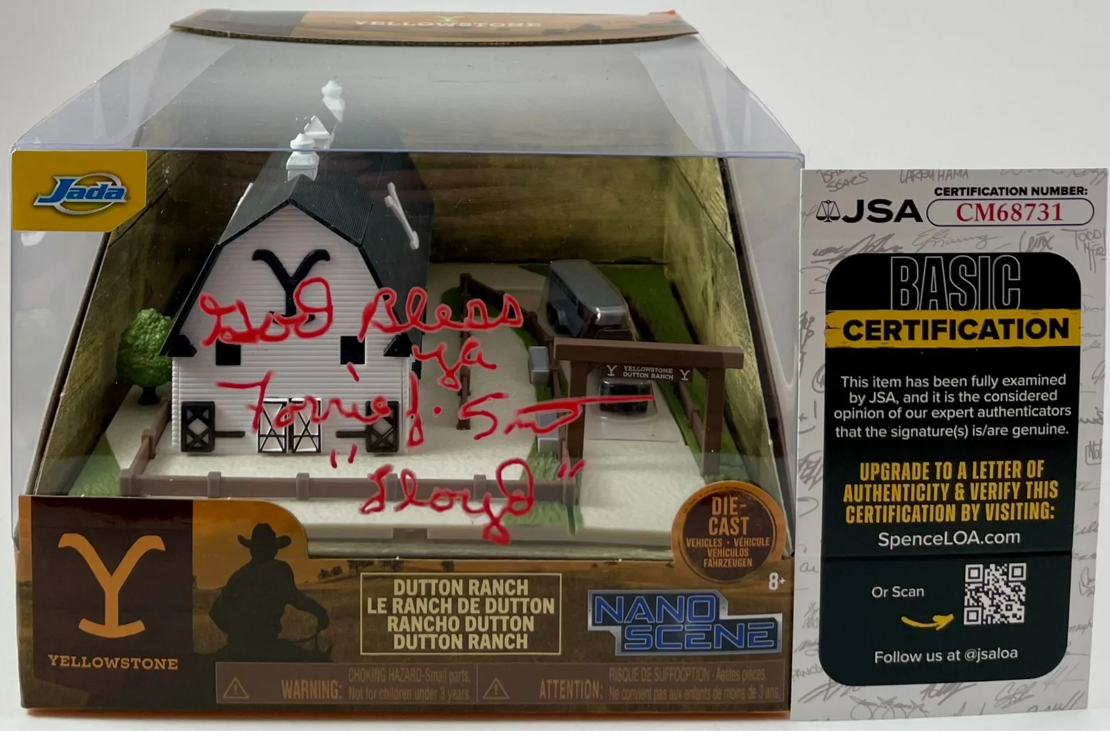 Forrie J Smith — Forrie J Smith Signed Jada Toys Yellowstone Dutton Ranch Nano Scene JSA COA