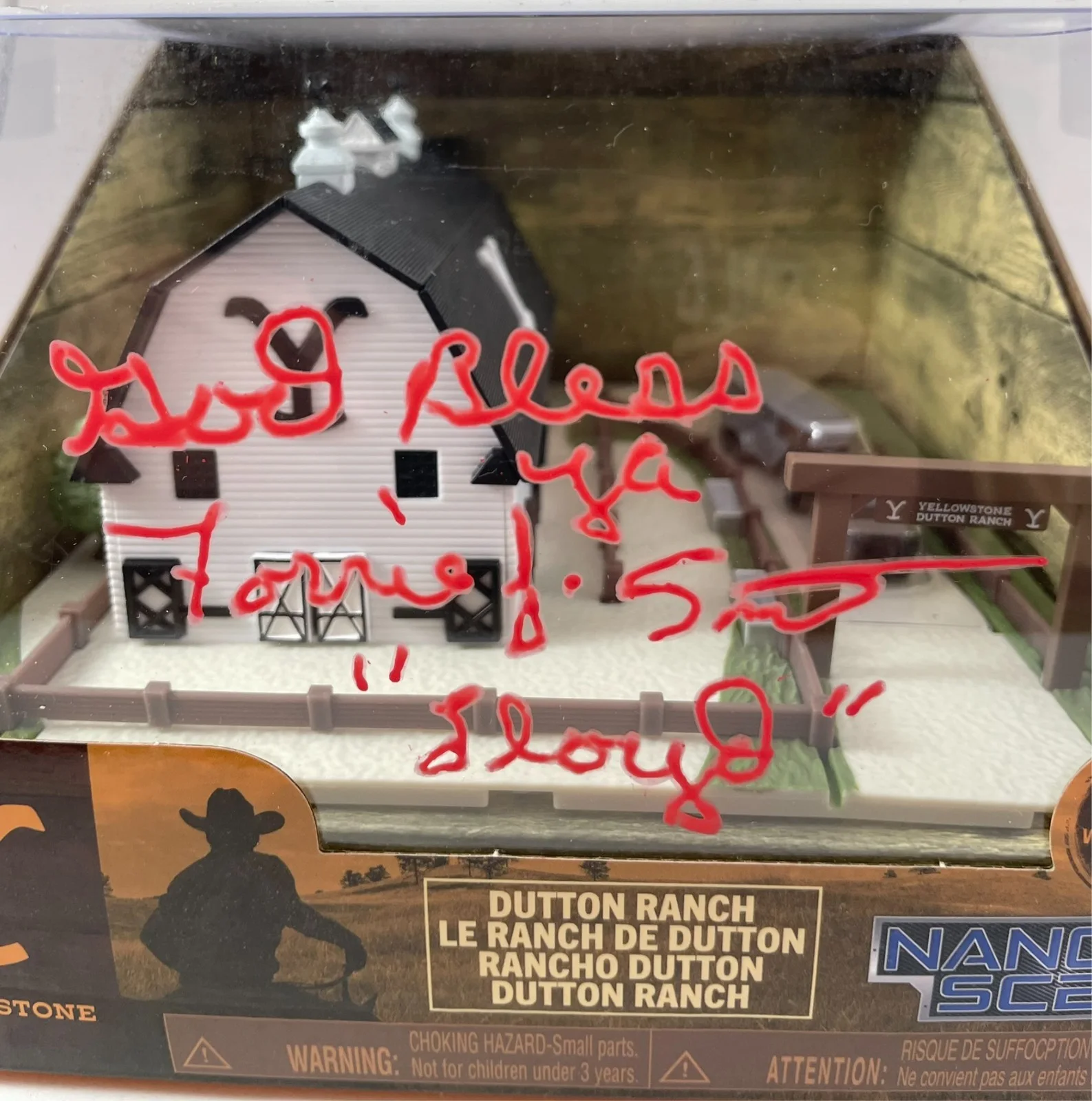 Forrie J Smith — Forrie J Smith Signed Jada Toys Yellowstone Dutton Ranch Nano Scene JSA COA, image 2