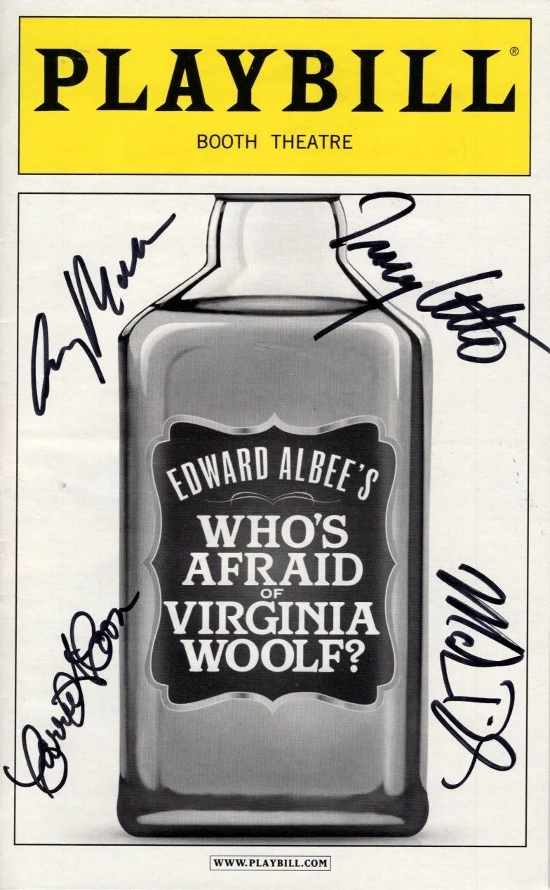 Cast — Who's Afraid of Virginia Woolf? Signed Cast Playbill Carrie Coon Tracy Letts +
