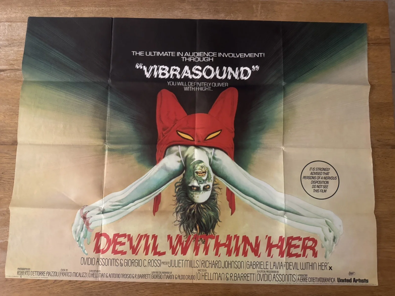 The Devil Within Her - Original Cinema Quad Poster - Horror, image 5