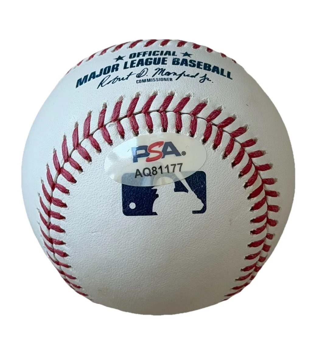 Michael Keaton — Michael Keaton Signed Autographed Official MLB Baseball PSA/DNA AUTO BATMAN, image 4