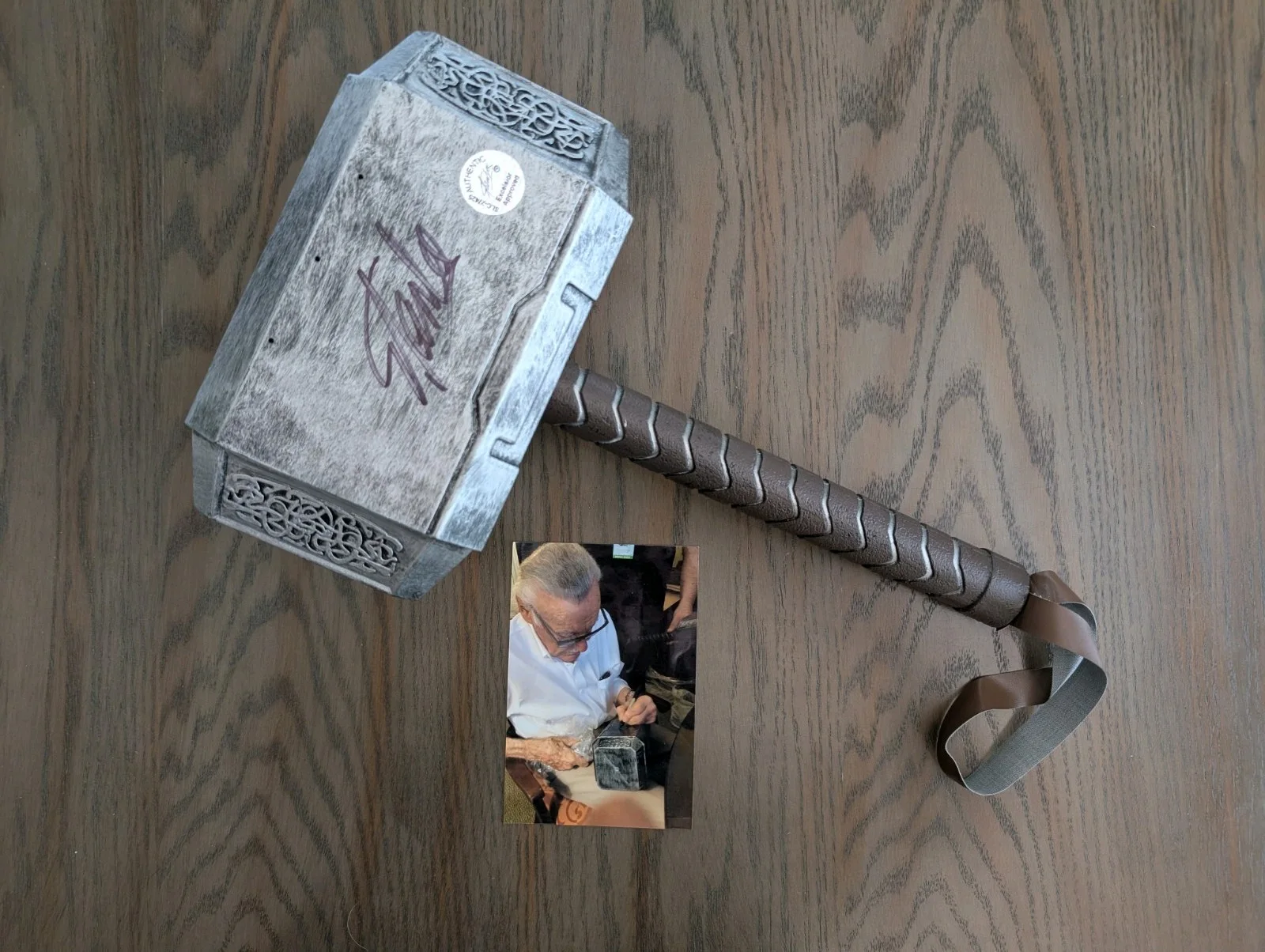 Stan Lee — Stan Lee Signed Full-Size Thor Hammer Movie Prop Replica Radtke COA/Lee Hologram