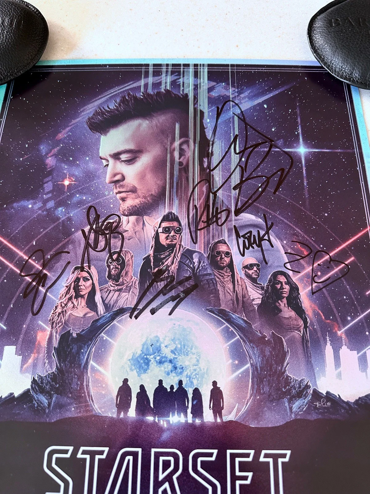 Starset — Starset Signed VIP Poster Immersion Final Chapter Tour 2024 All 7 Members Mint, image 2