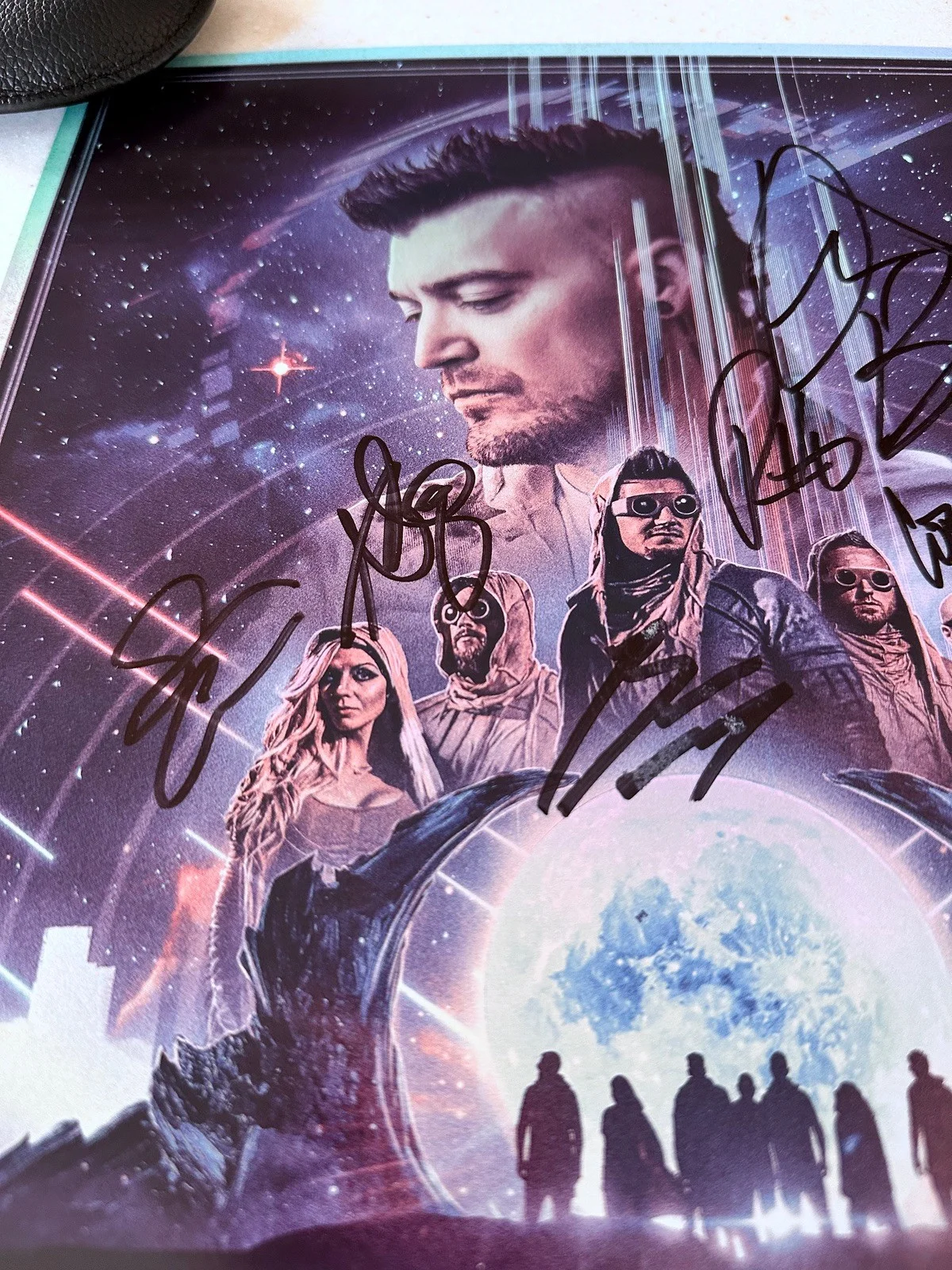 Starset — Starset Signed VIP Poster Immersion Final Chapter Tour 2024 All 7 Members Mint, image 3