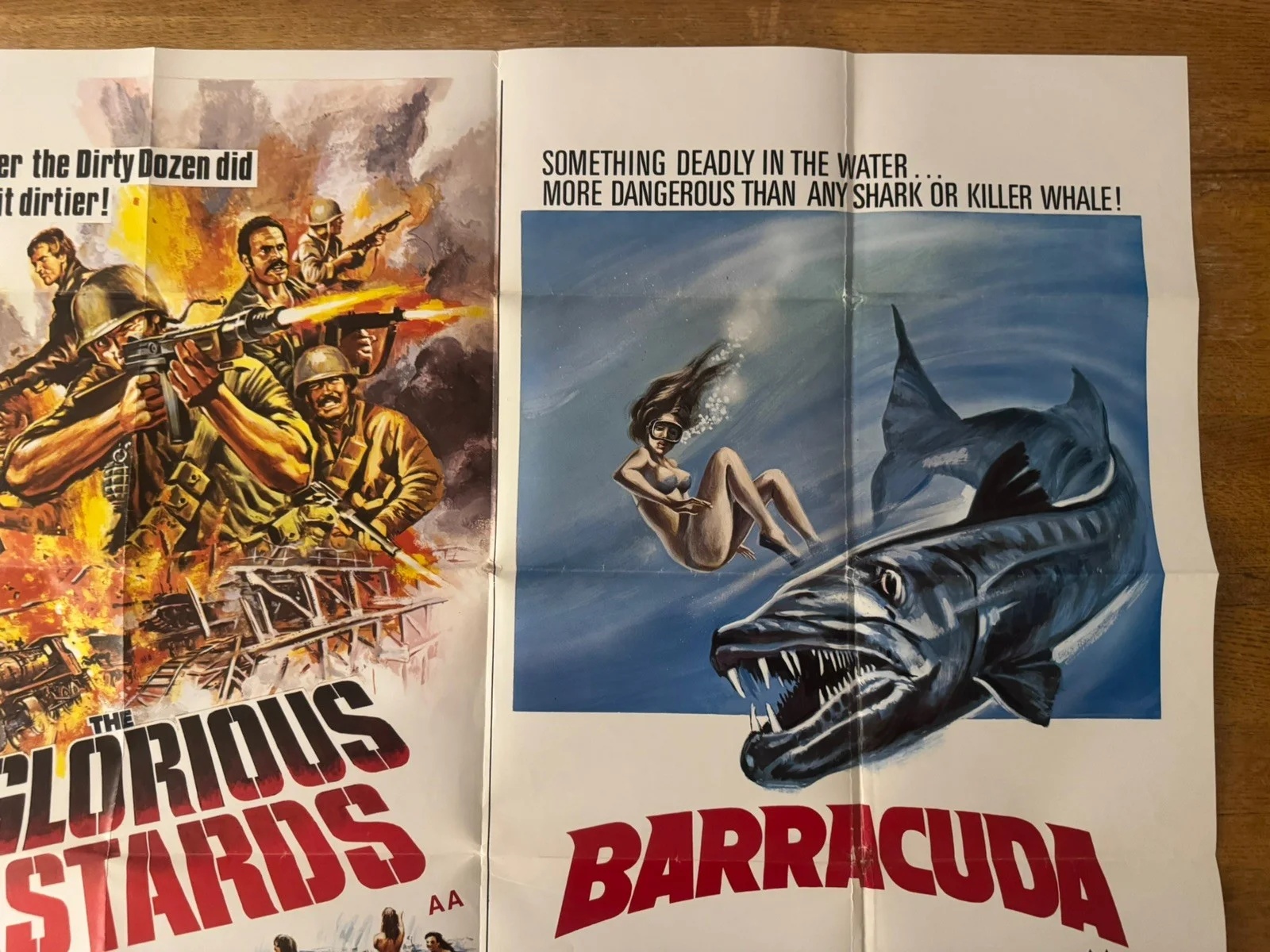 inglorius bastards and barracuda quad poster 1978, image 4