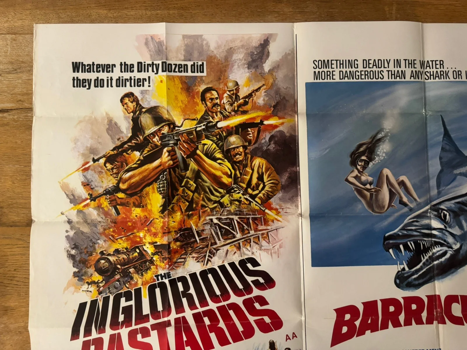 inglorius bastards and barracuda quad poster 1978, image 5