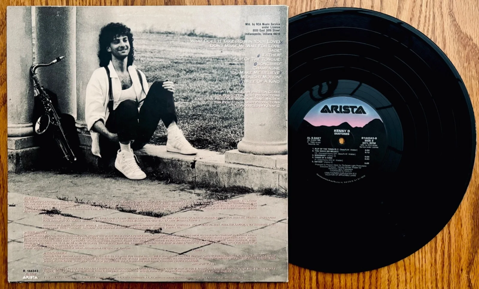 KENNY G Signed DUOTONES Album~ARISTA #AL 8-8427 - Nice Vinyl...!, изображение 2