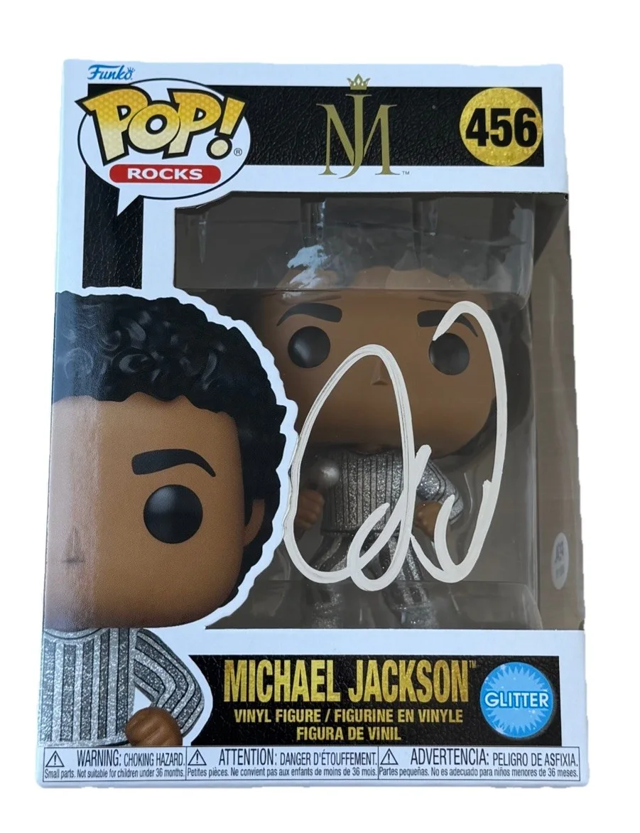 Jaafar Jackson — Jaafar Jackson Signed Glitter Funko Pop #456 Michael Jackson Movie PSA/DNA AUTO, изображение 2