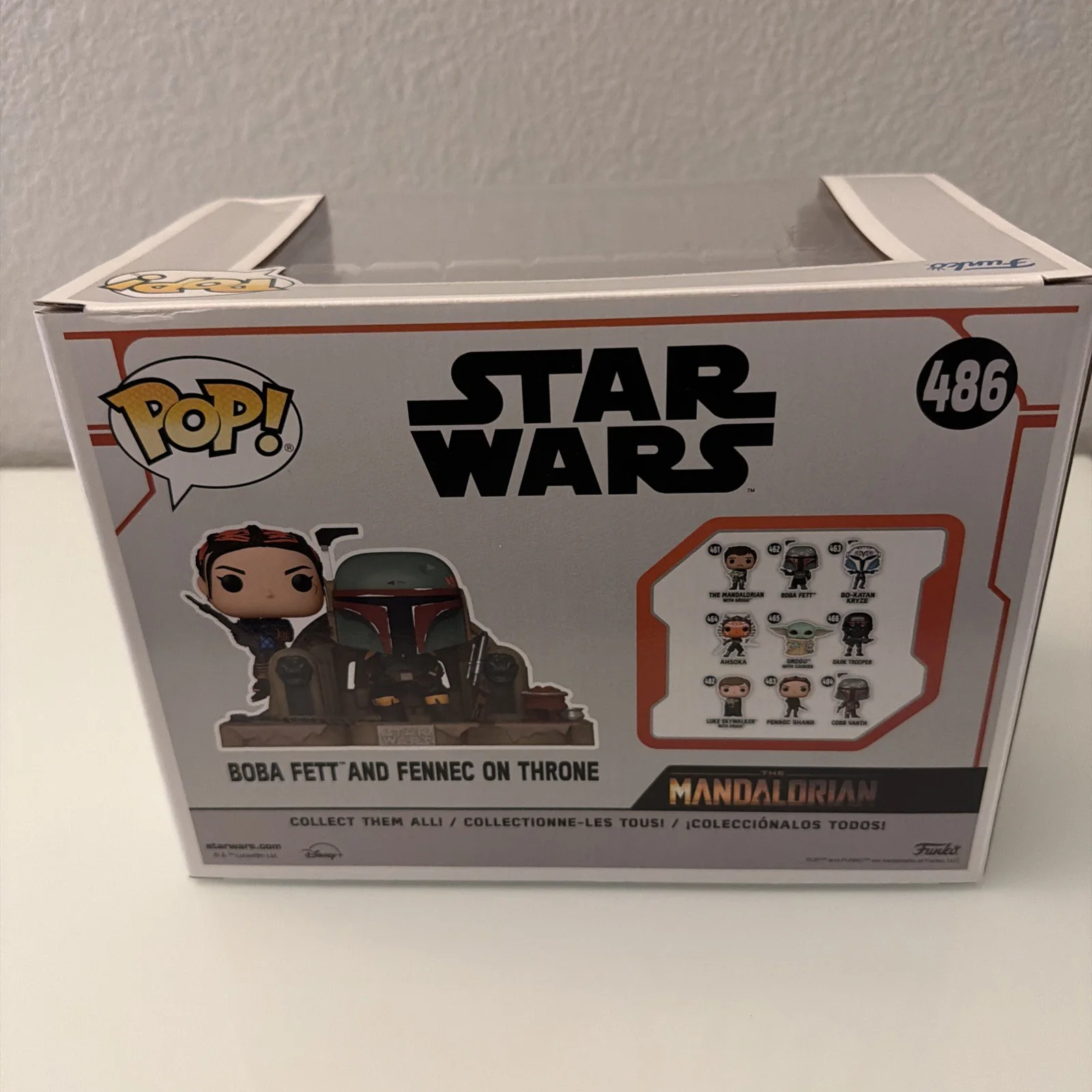Daniel Logan — Daniel Logan Signed Star Wars Boba Fett And Fennec On Throne #486 Funko Pop (PA), изображение 2
