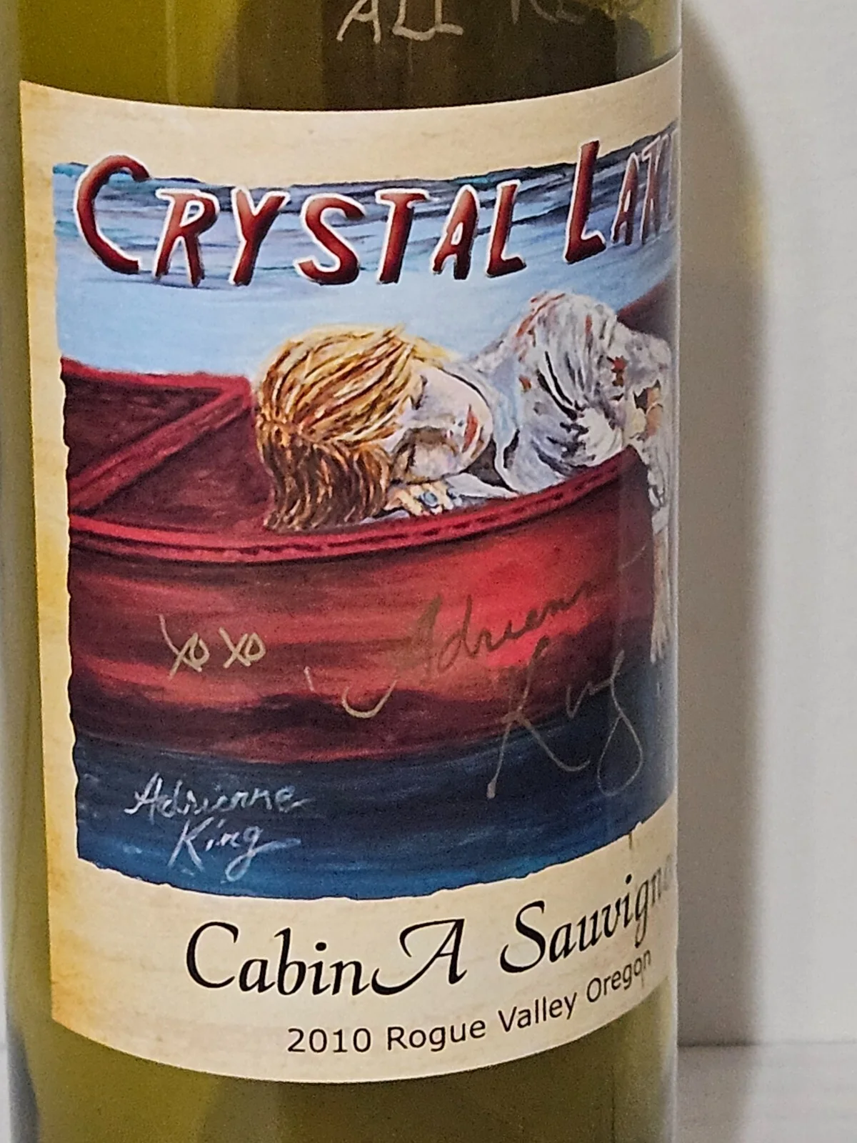 Adrienne King — Adrienne King Signed Empty Bottle. Crystal Lake Wines. Friday the 13th. Horrror., изображение 3
