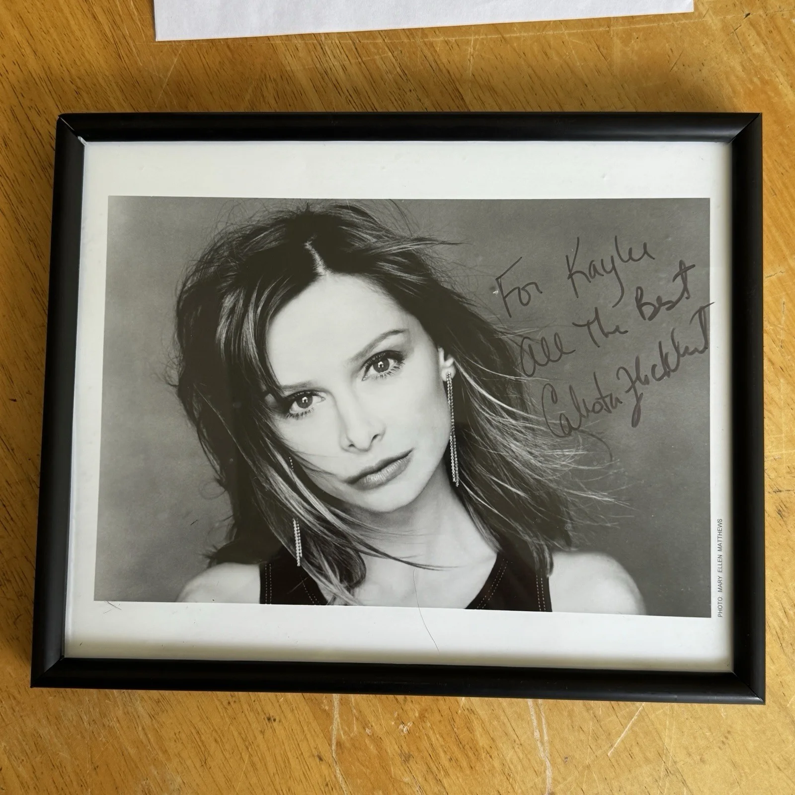 Calista Flockhart Autograph 8x10 Photo 2003 w Signed Letter COA Ally McBeal, image 2