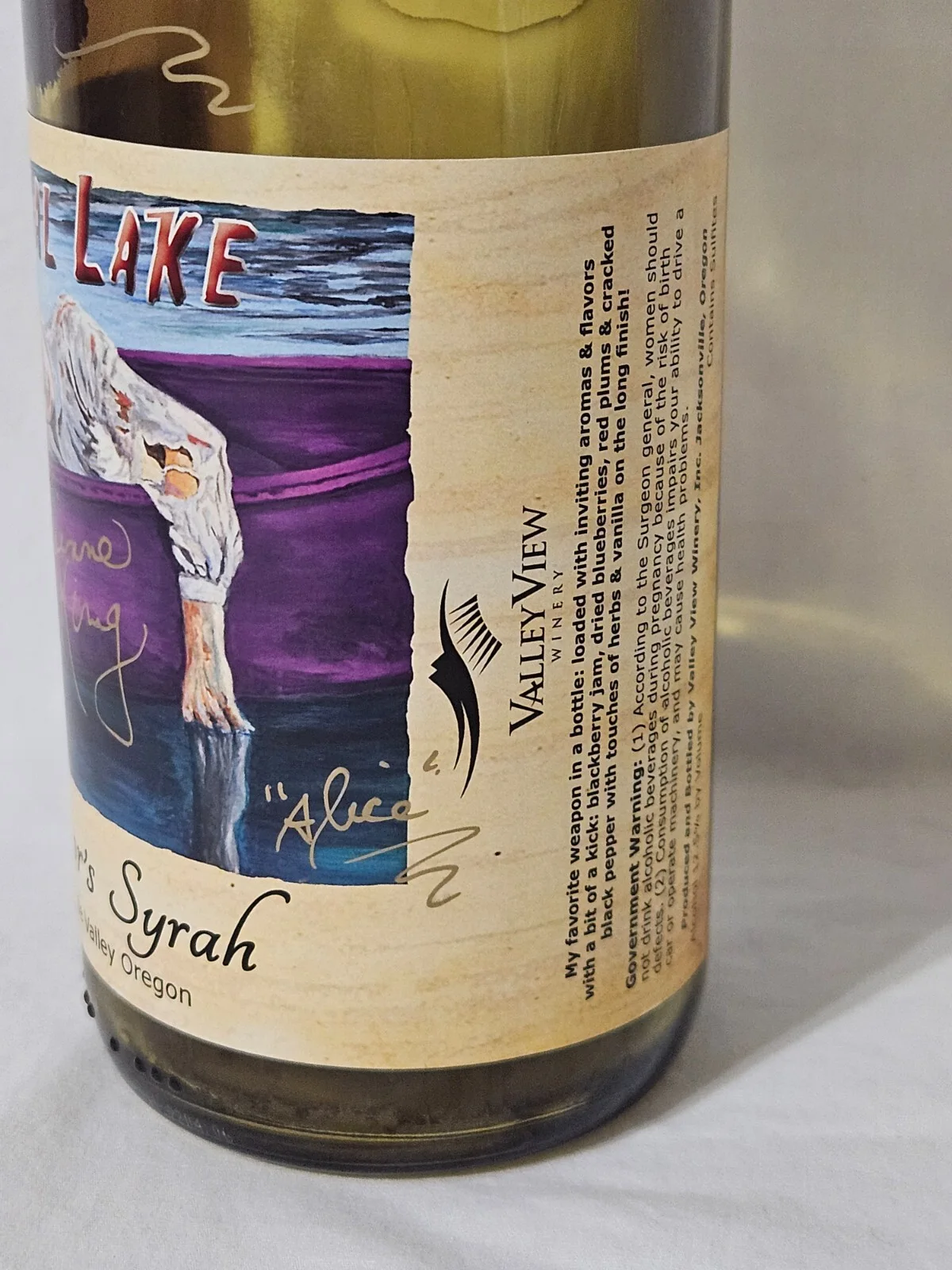 Adrienne King — Adrienne King Signed Empty Bottle. Crystal Lake Wines. Friday the 13th. Horror., изображение 4