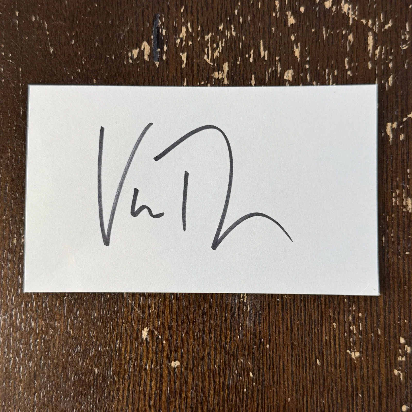 Uma Thurman Signed Index Card Autograph Kill Bill Pulp Fiction Gattaca, image 2