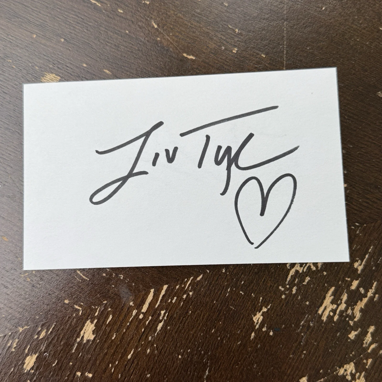 Liv Tyler Signed 3x5 Index Card Original Autograph Lord Of The Rings, изображение 2