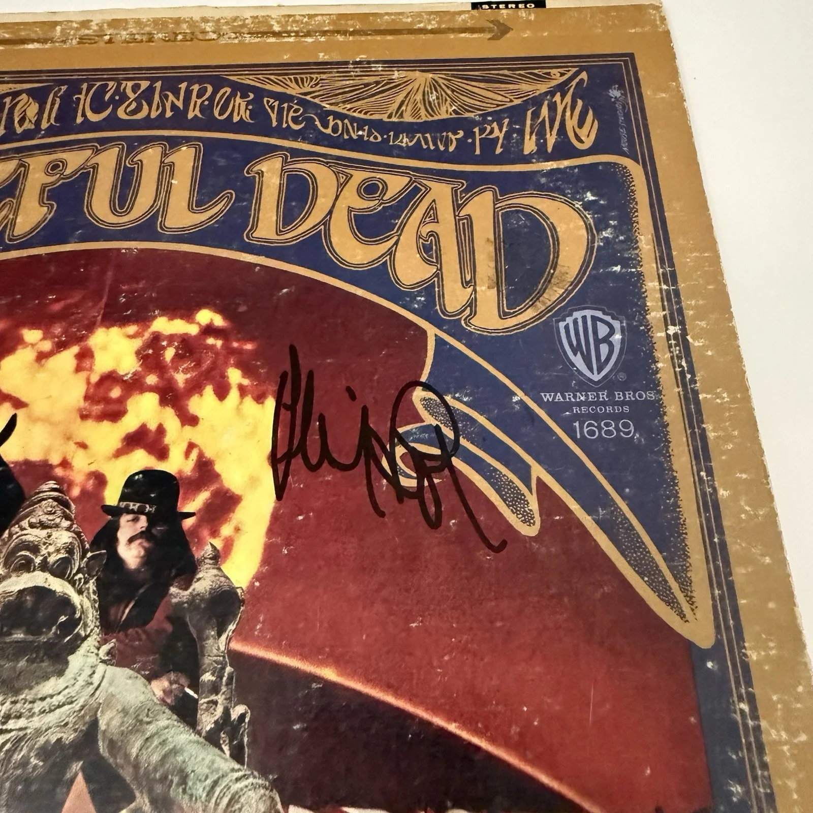 PHIL LESH SIGNED GRATEFUL DEAD SELF TITLED VINYL RECORD WITH JSA COA, image 2