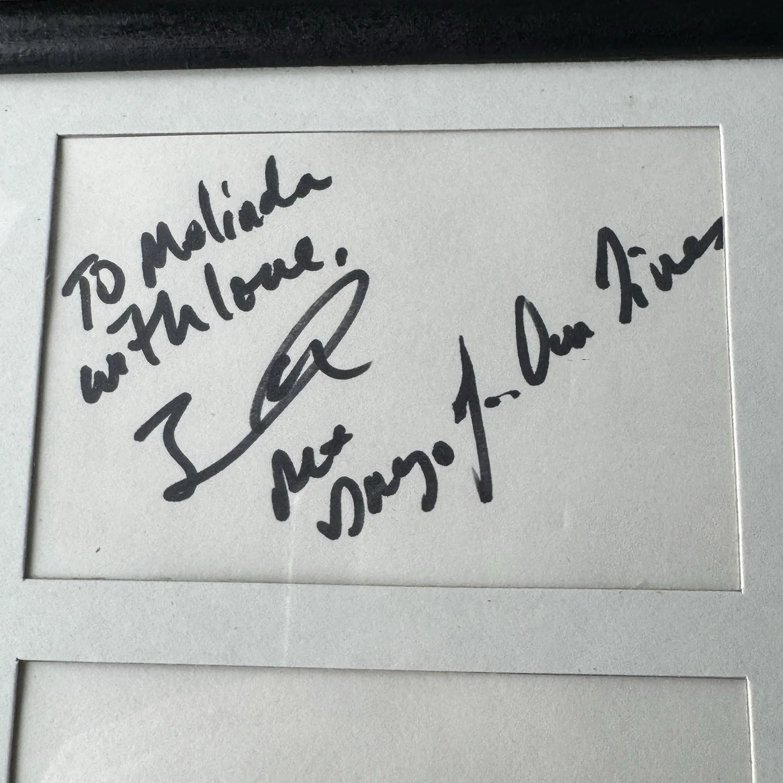 Eric Winter Autograph Days Of Our Lives Signed Index Card Glass Panel Wood Frame, изображение 2