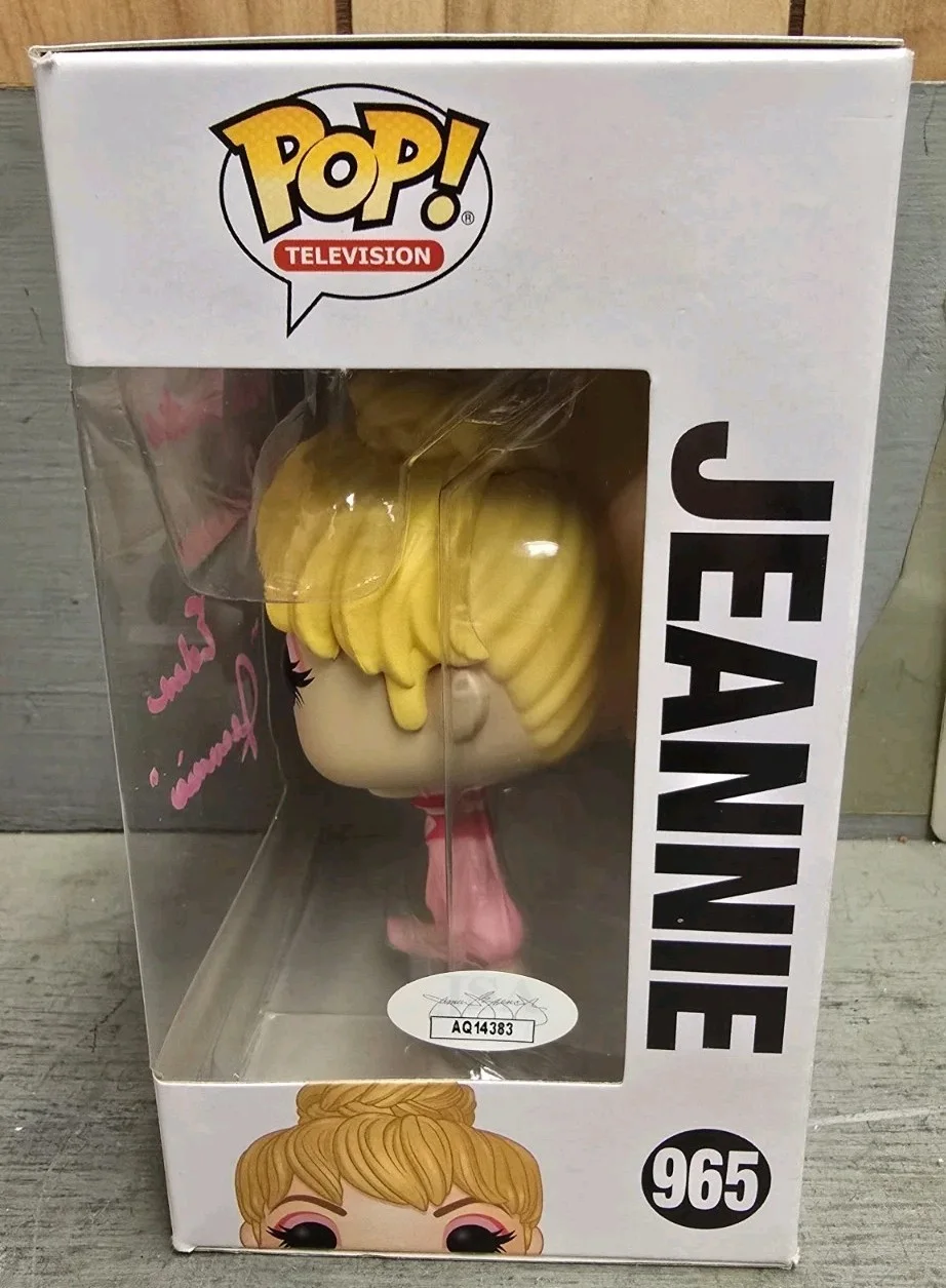 Barbara Eden — Barbara Eden Signed Funko Pop I Dream of Jeannie 965 auto autographed JSA COA, image 4