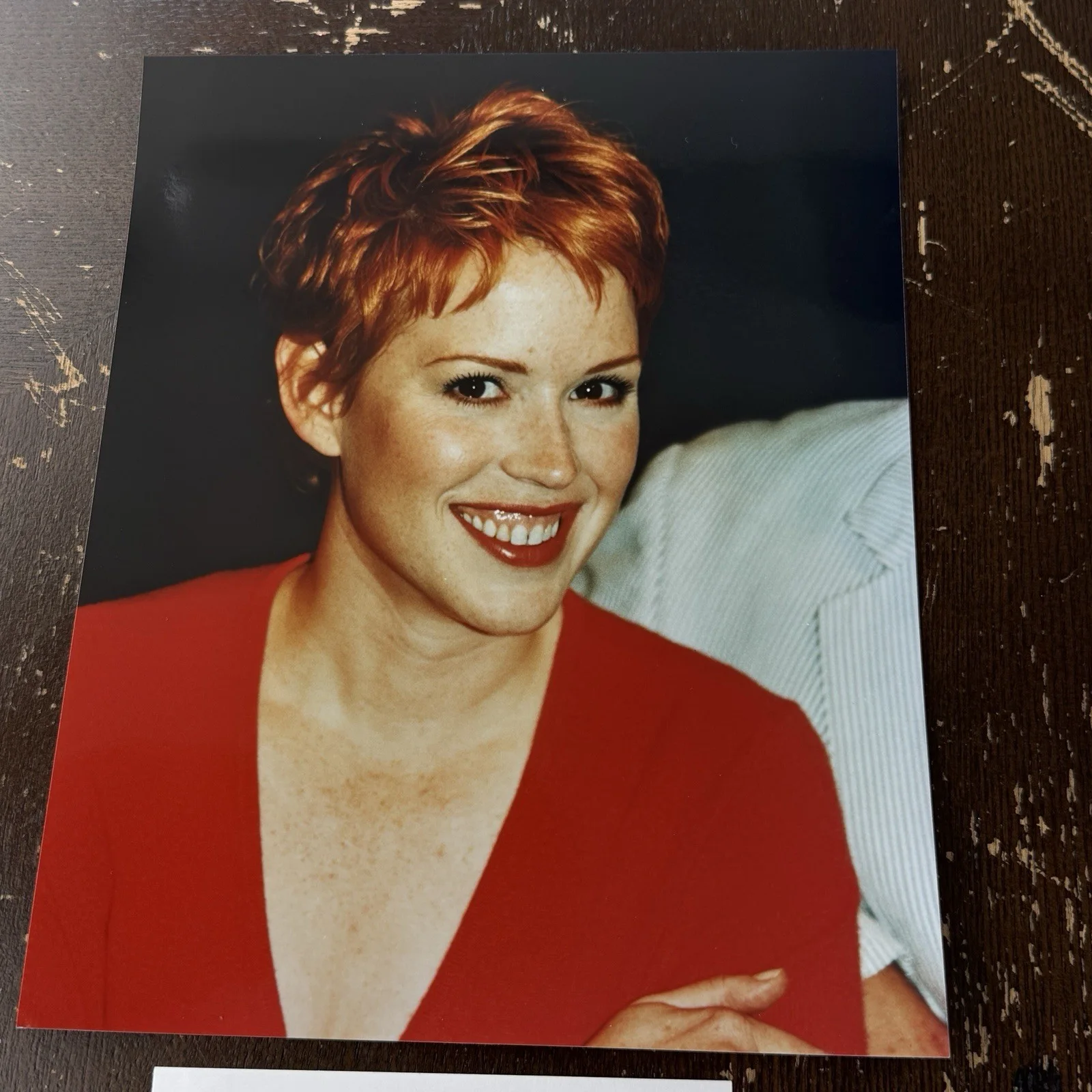 Molly Ringwald Signed 3x5 Index Card With Photo Original In Person Autograph, image 3