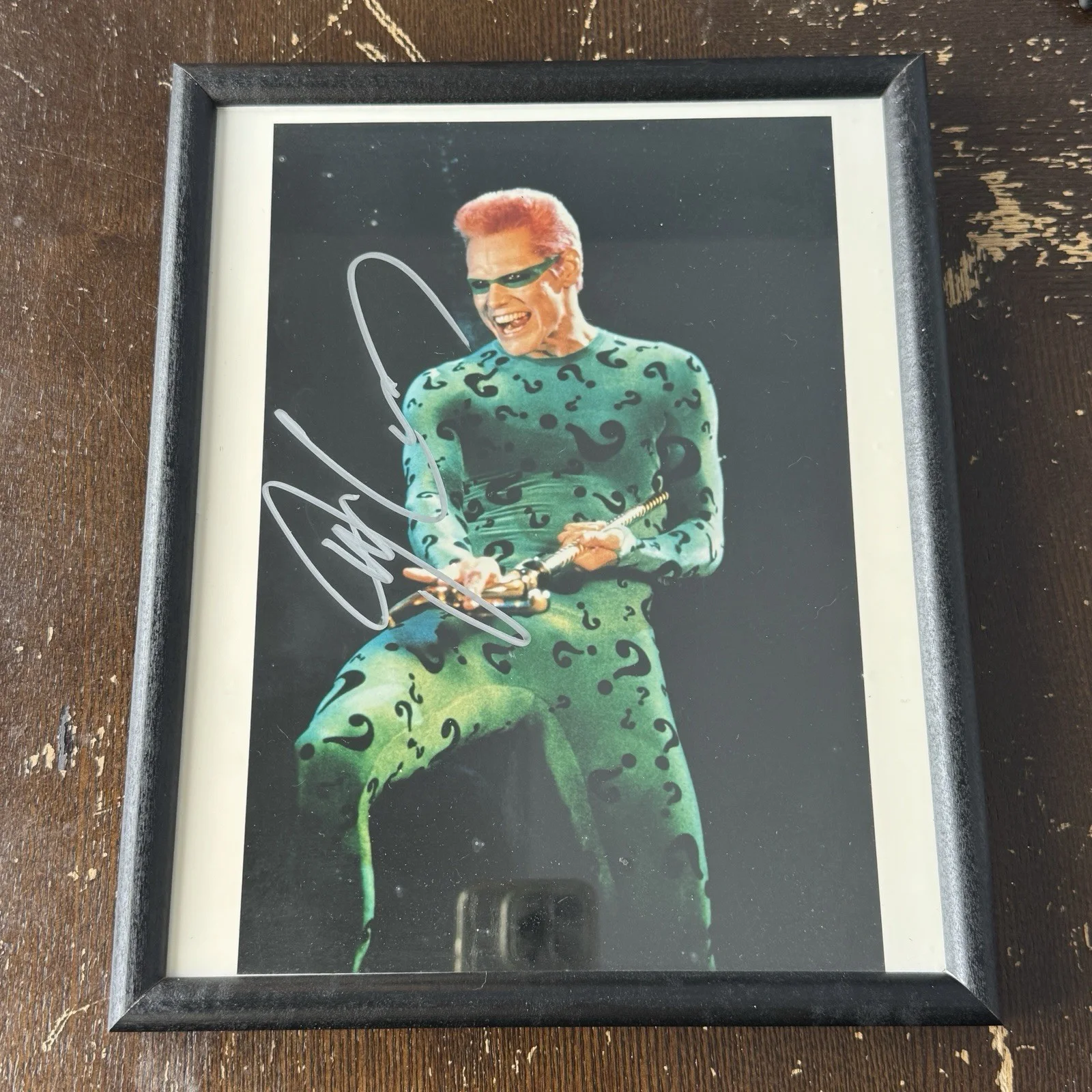 Jim Carrey — Jim Carrey Autograph Riddler 8x10 Photo With COA Hand Signed Cert James Sutton