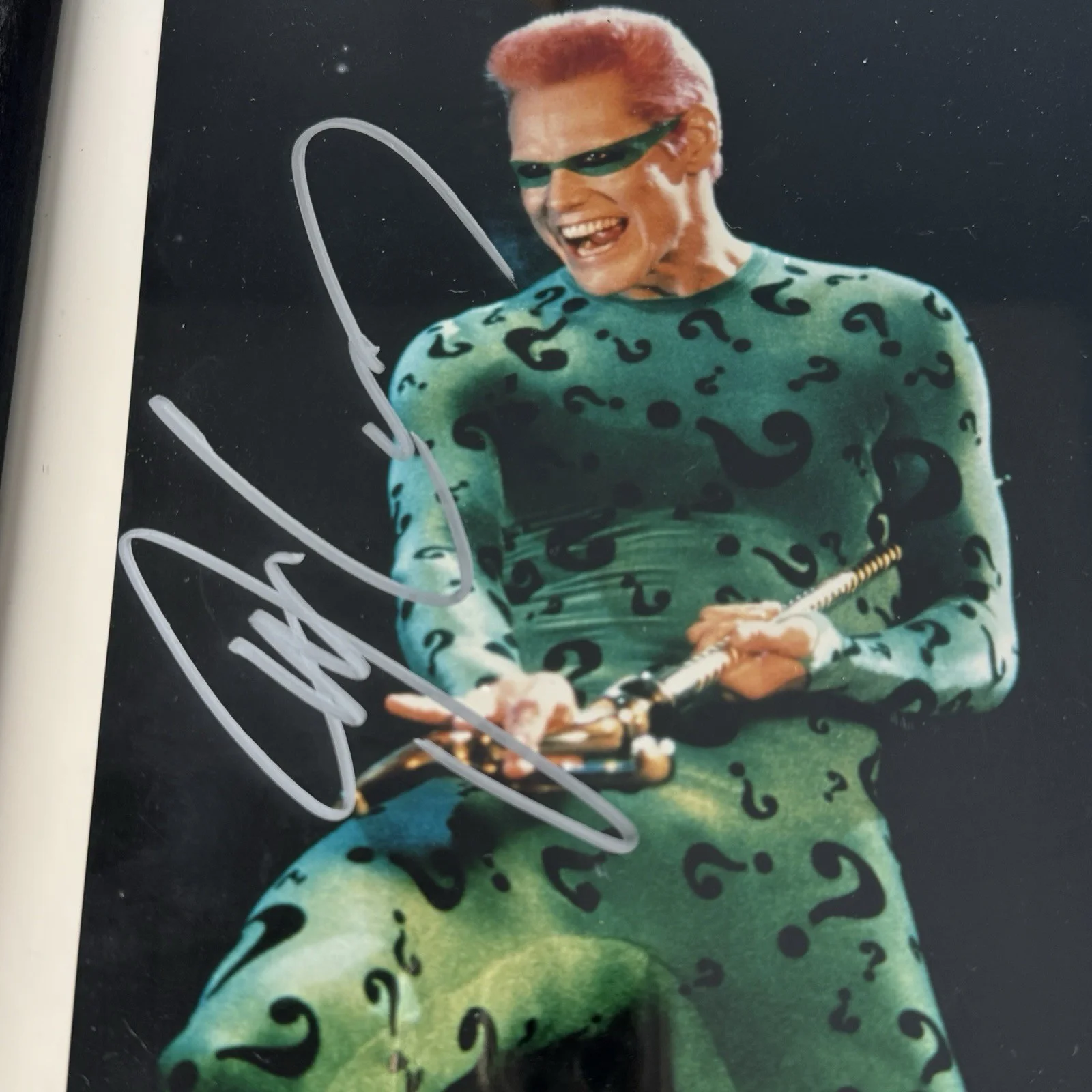 Jim Carrey — Jim Carrey Autograph Riddler 8x10 Photo With COA Hand Signed Cert James Sutton, изображение 2