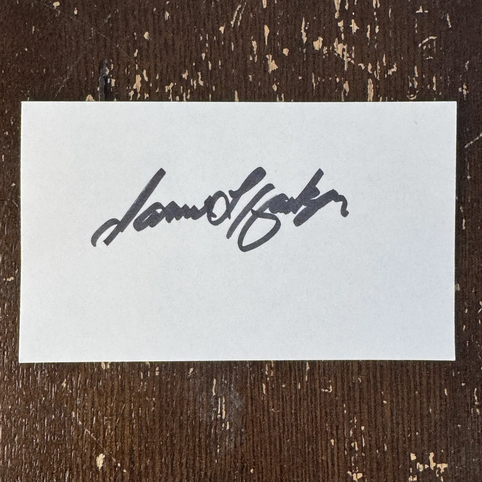 Samuel L Jackson Signed Index Card Autograph Pulp Fiction Django Unchained, image 2