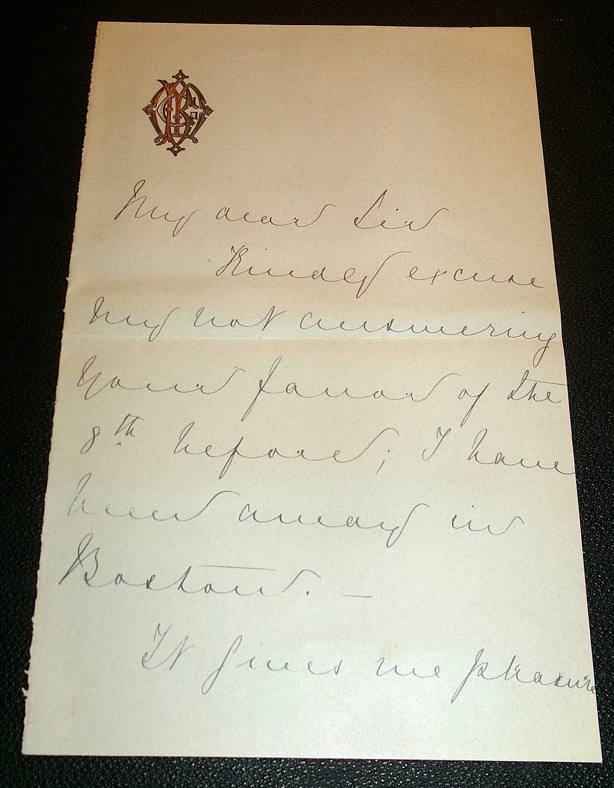Madeline Schiller Piano Signed Letter 1882 Engaging Concert Theodore Thomas RARE, image 2