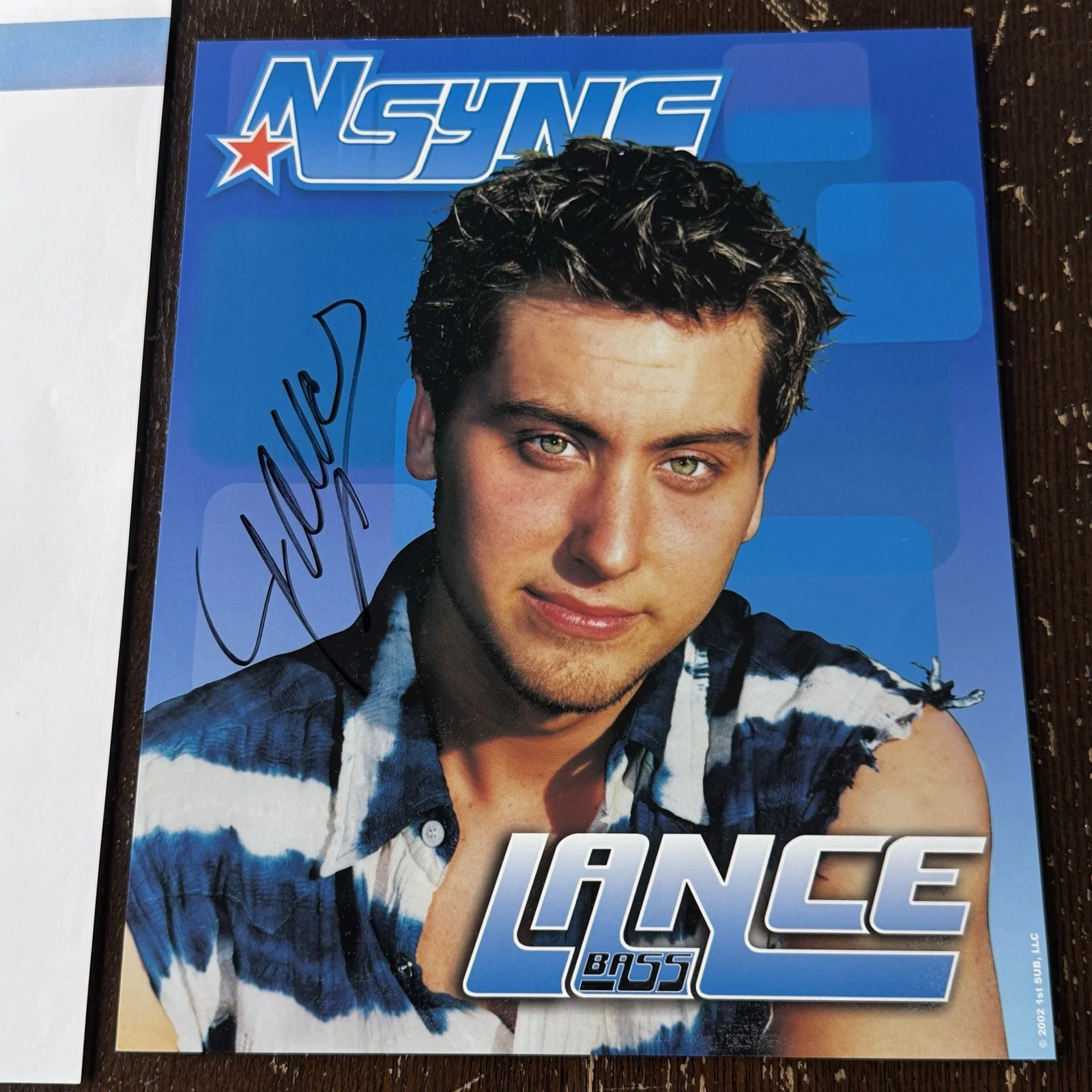 Lance Bass Nsync Autographed 8x10 Signed Photo With 2003 COA Personal Letter, изображение 2