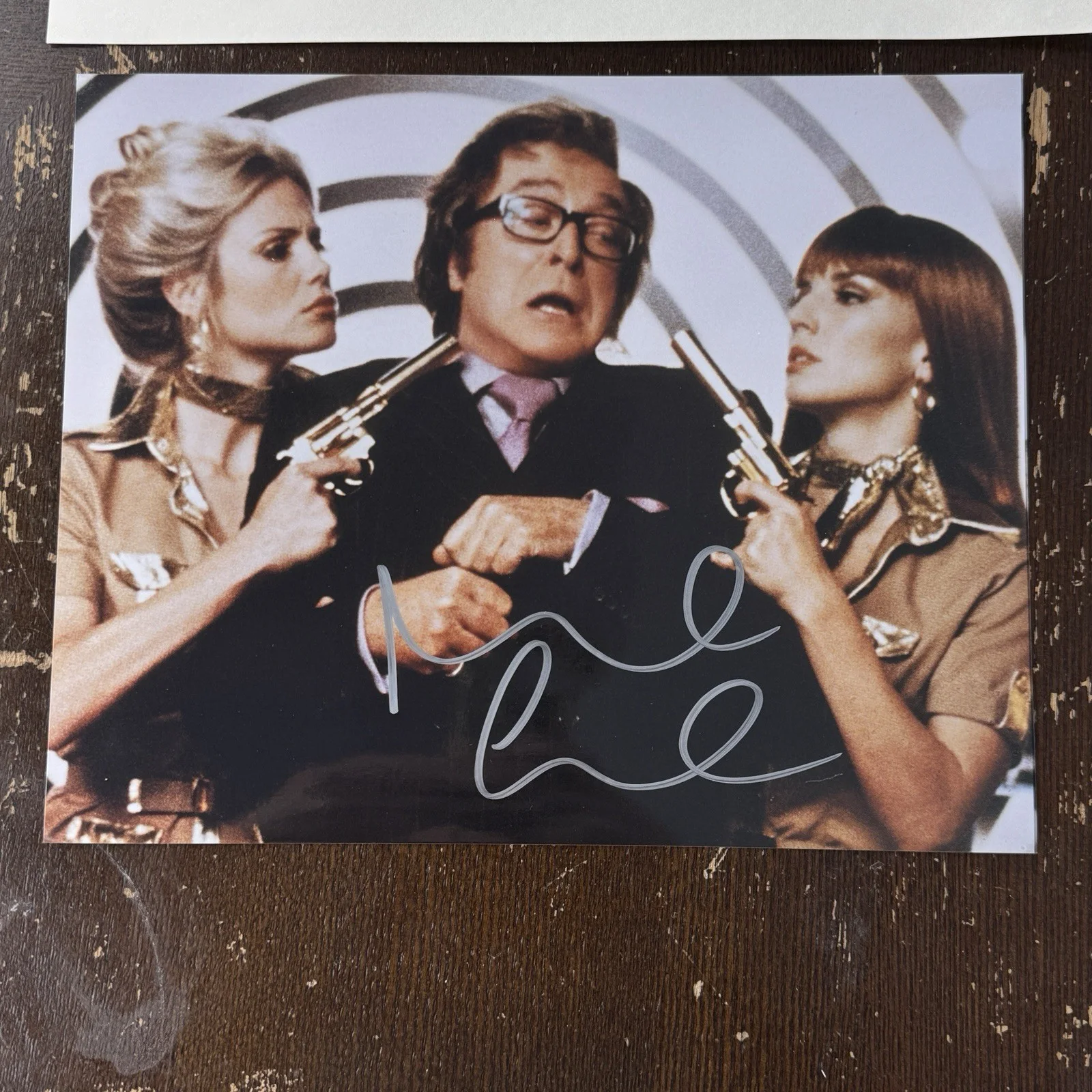 Michael Caine Autographed 8x10 Photo Signed COA Walkway To Stars Austin Powers, изображение 2