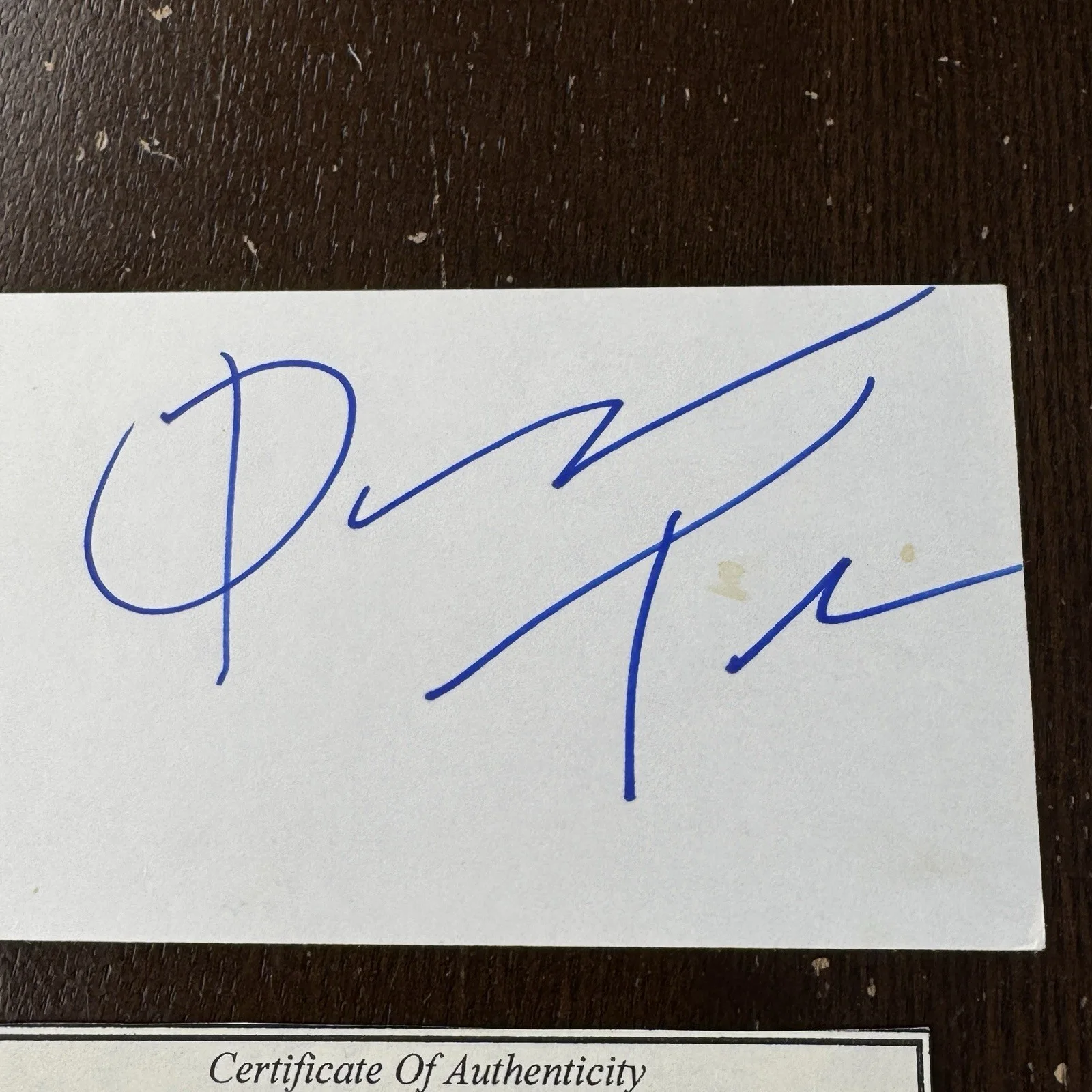 Quentin Tarantino Signed 3x5 Index Card With COA Certificate Of Authenticity, изображение 2