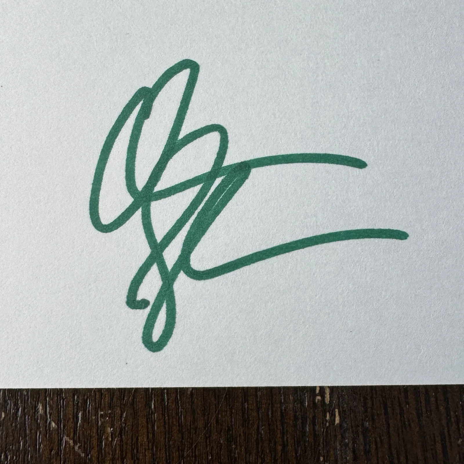 Adam Sandler Signed 3x5 Index Card Original In Person Autograph In Green Marker, изображение 2